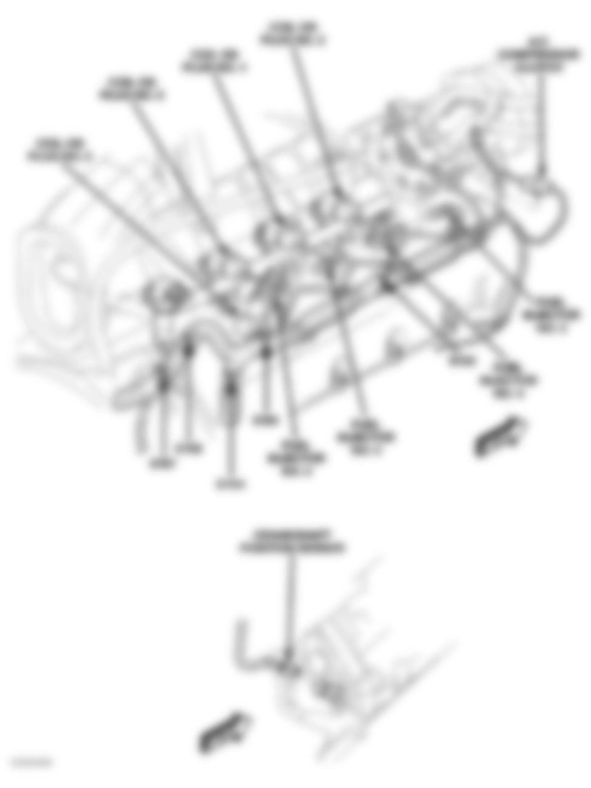 Dodge Dakota 2004 - Component Locations -  Top Right Side Of Engine (4.7L)