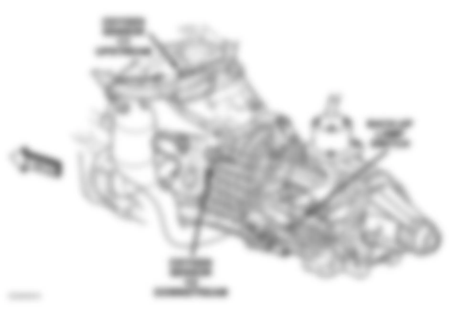 Dodge Dakota 2004 - Component Locations -  Left Side Of Manual Transmission (3.7L & 4.7L 2WD)