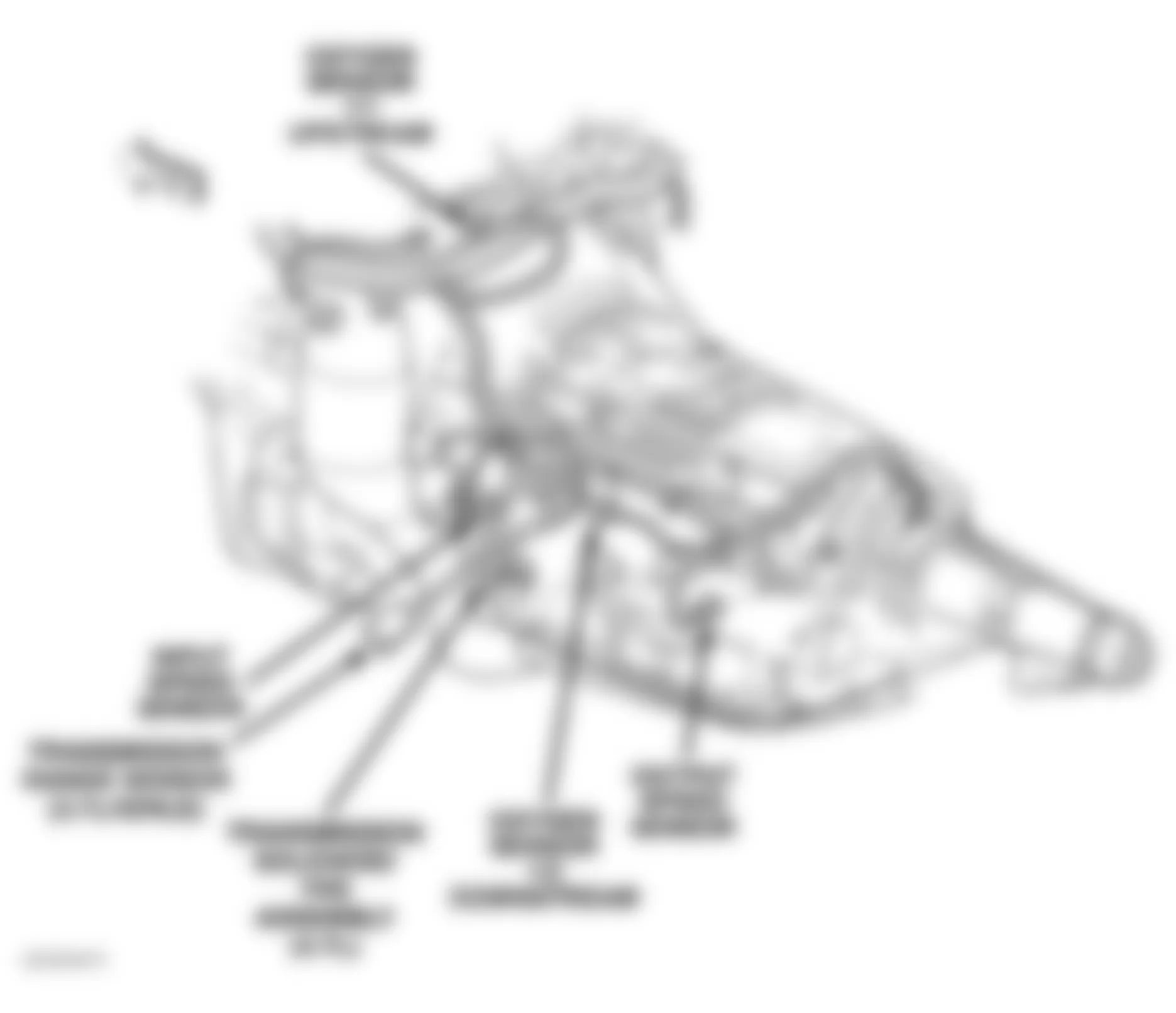 Dodge Dakota 2004 - Component Locations -  Left Side Of Automatic Transmission (3.7L & 4.7L 2WD)