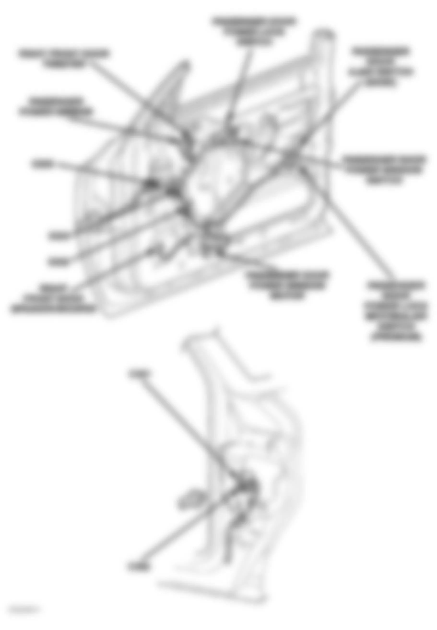 Dodge Dakota 2004 - Component Locations -  Right Front Door