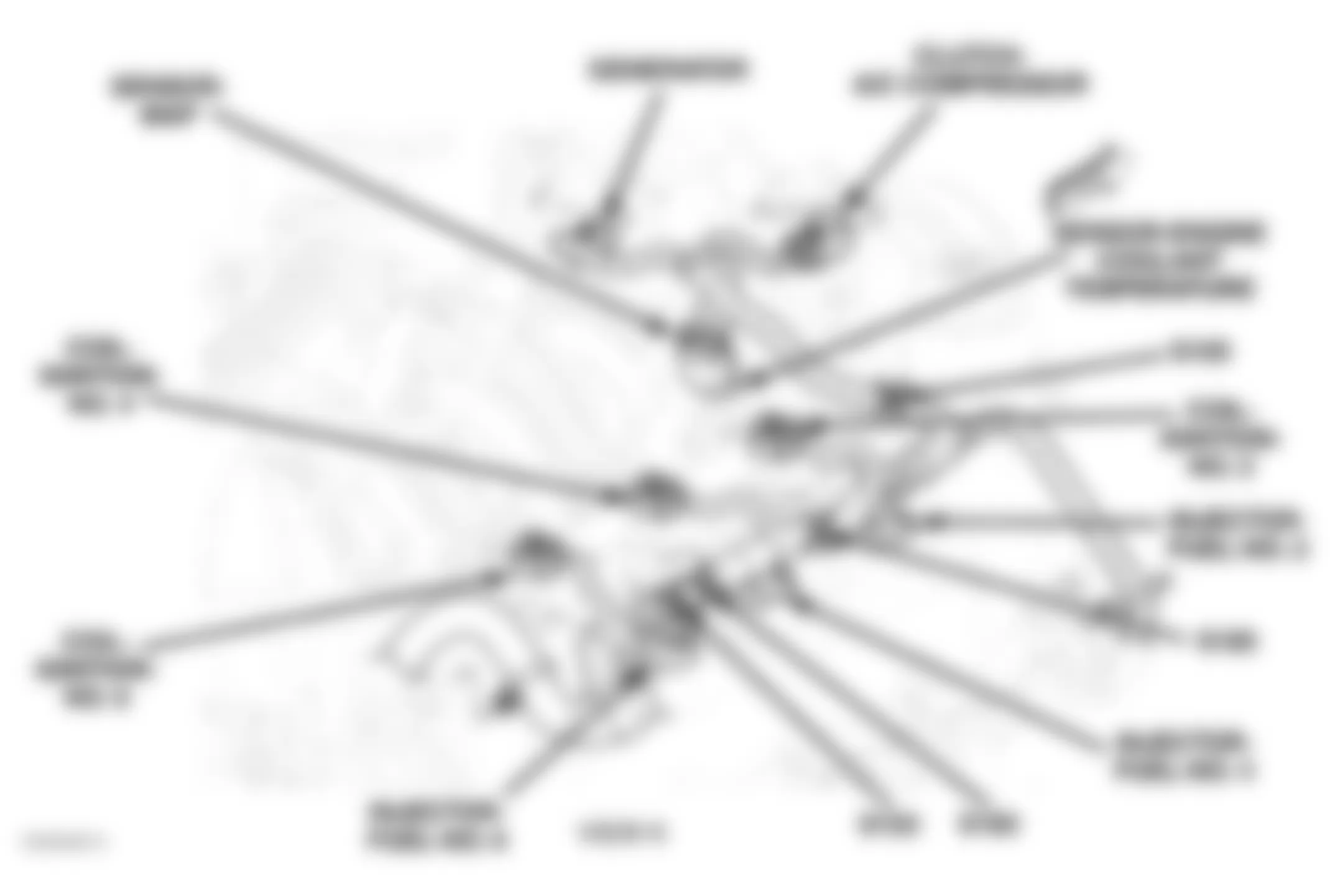 Dodge Durango 2004 - Component Locations -  Right Side Of Engine (3.7L)