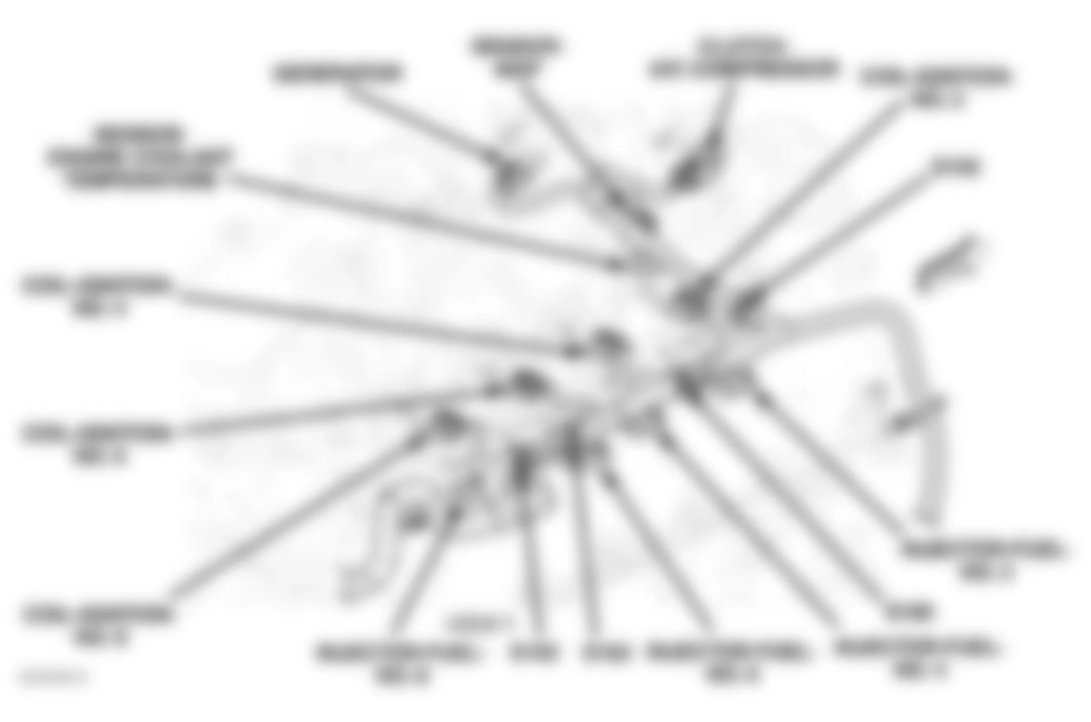 Dodge Durango 2004 - Component Locations -  Top Right Of Engine (4.7L)