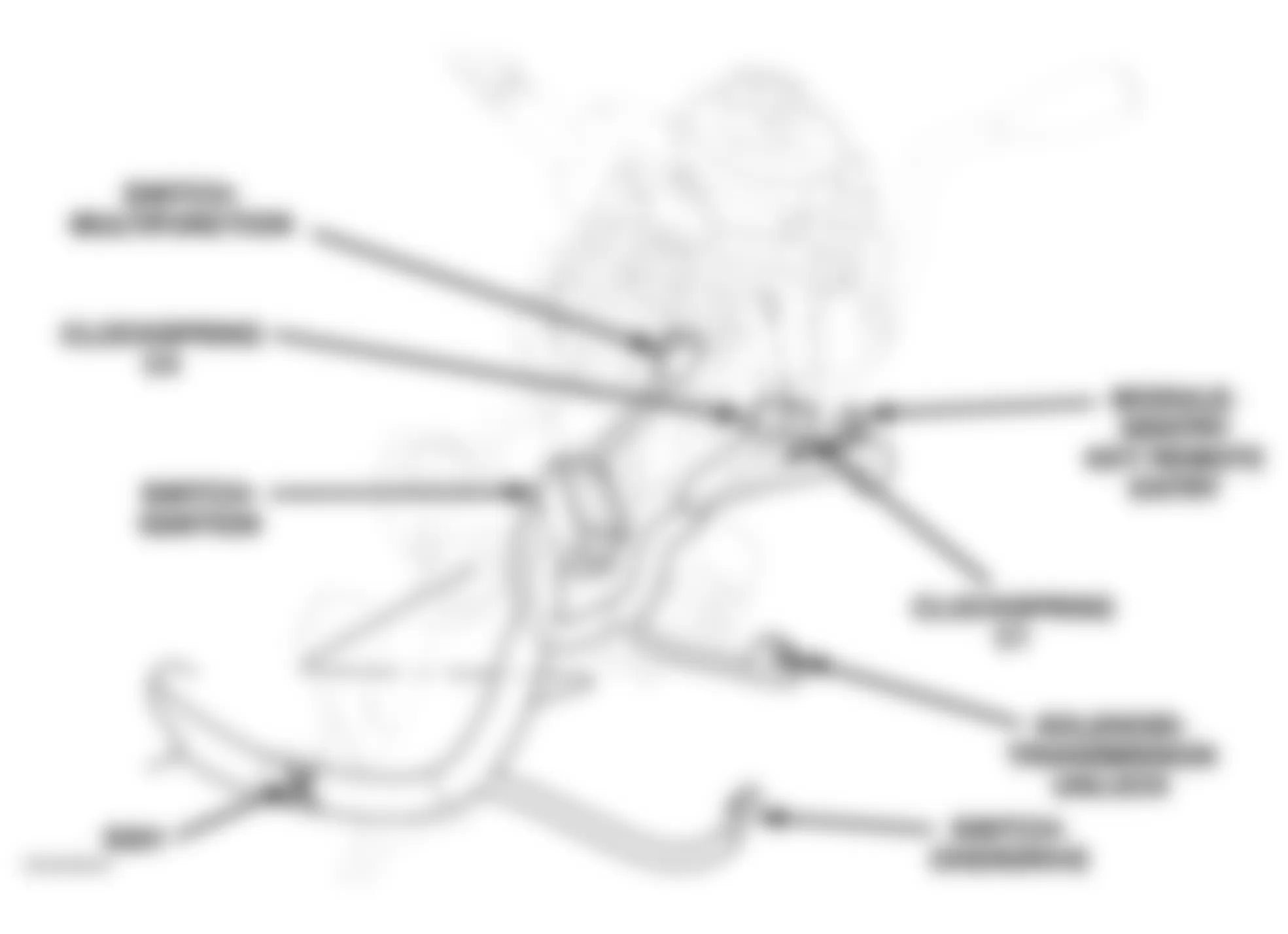 Dodge Durango 2004 - Component Locations -  Steering Column