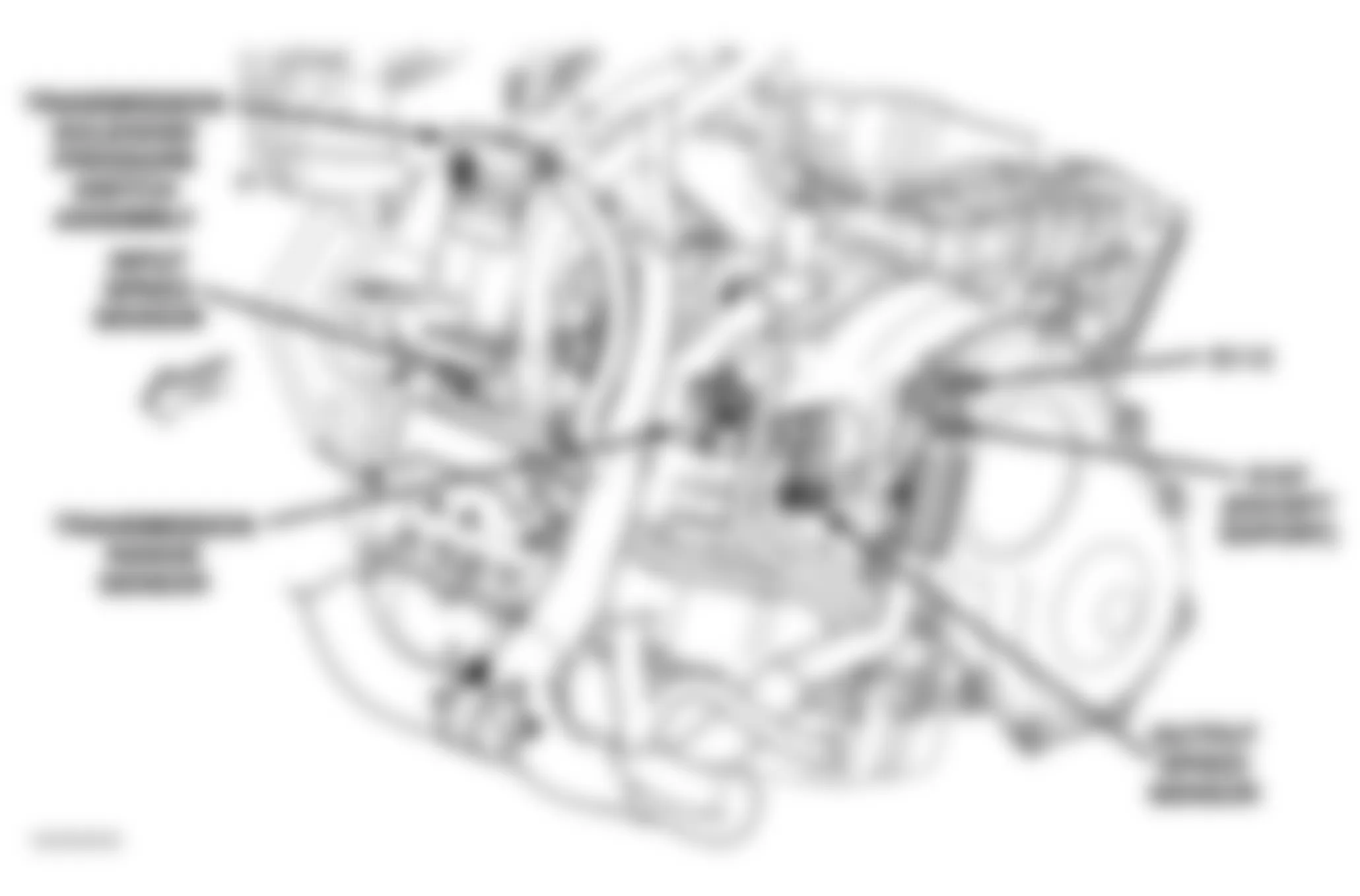 Dodge Grand Caravan 2004 - Component Locations -  Left Side Of Automatic Transmission
