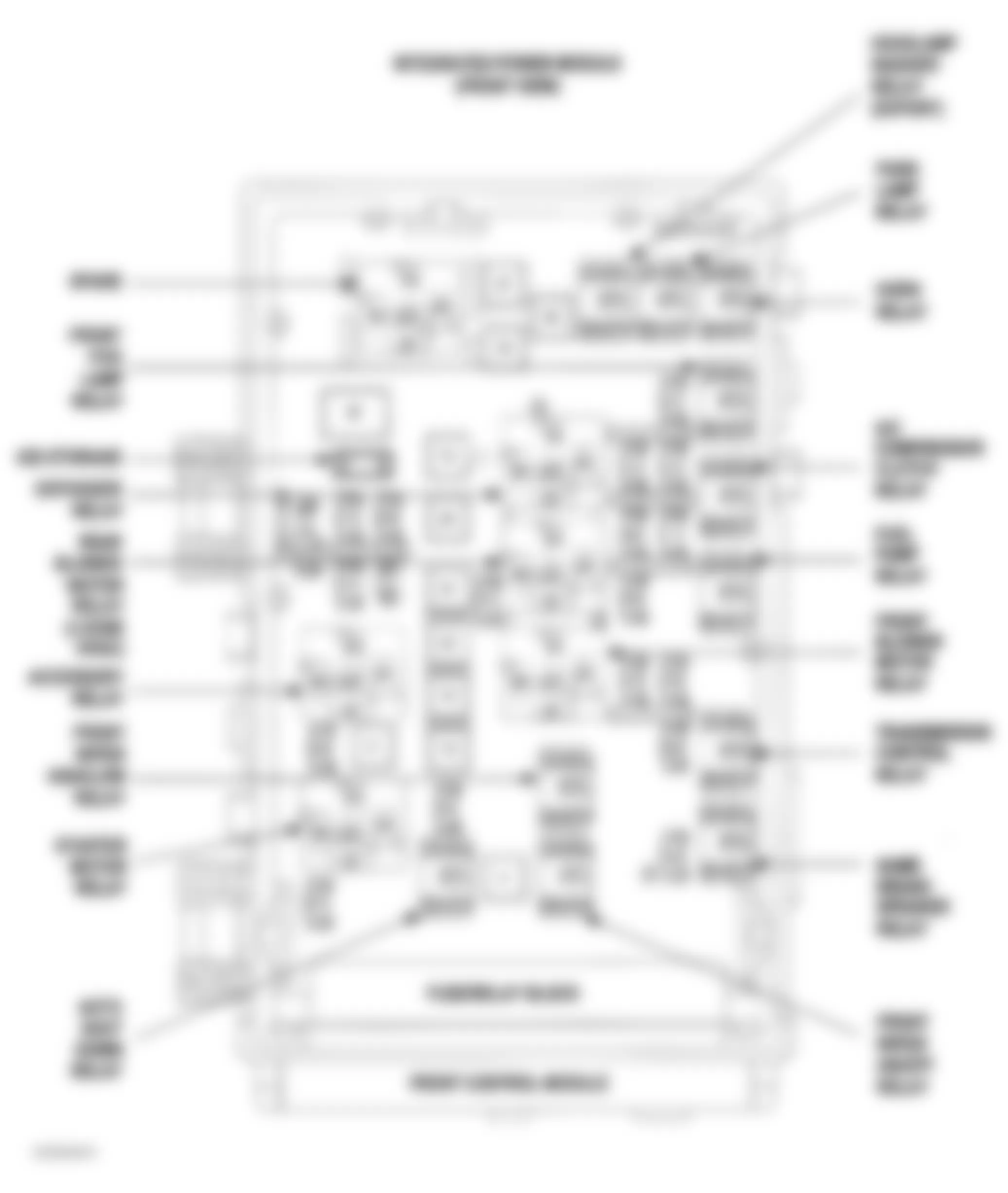 Dodge Grand Caravan 2004 - Component Locations -  Integrated Power Module