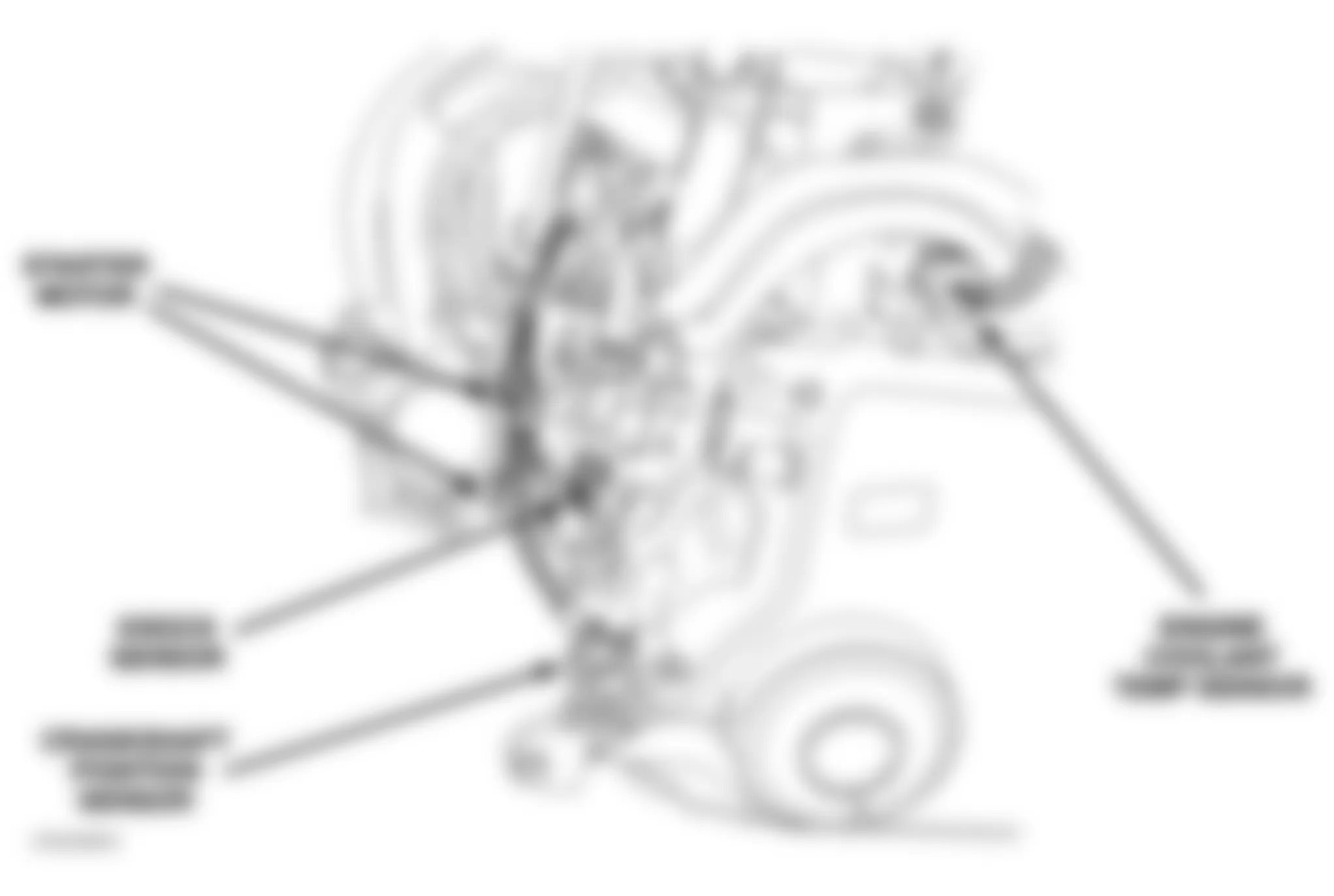 Dodge Neon R/T 2004 - Component Locations -  Left Front Of Engine (2.0L)