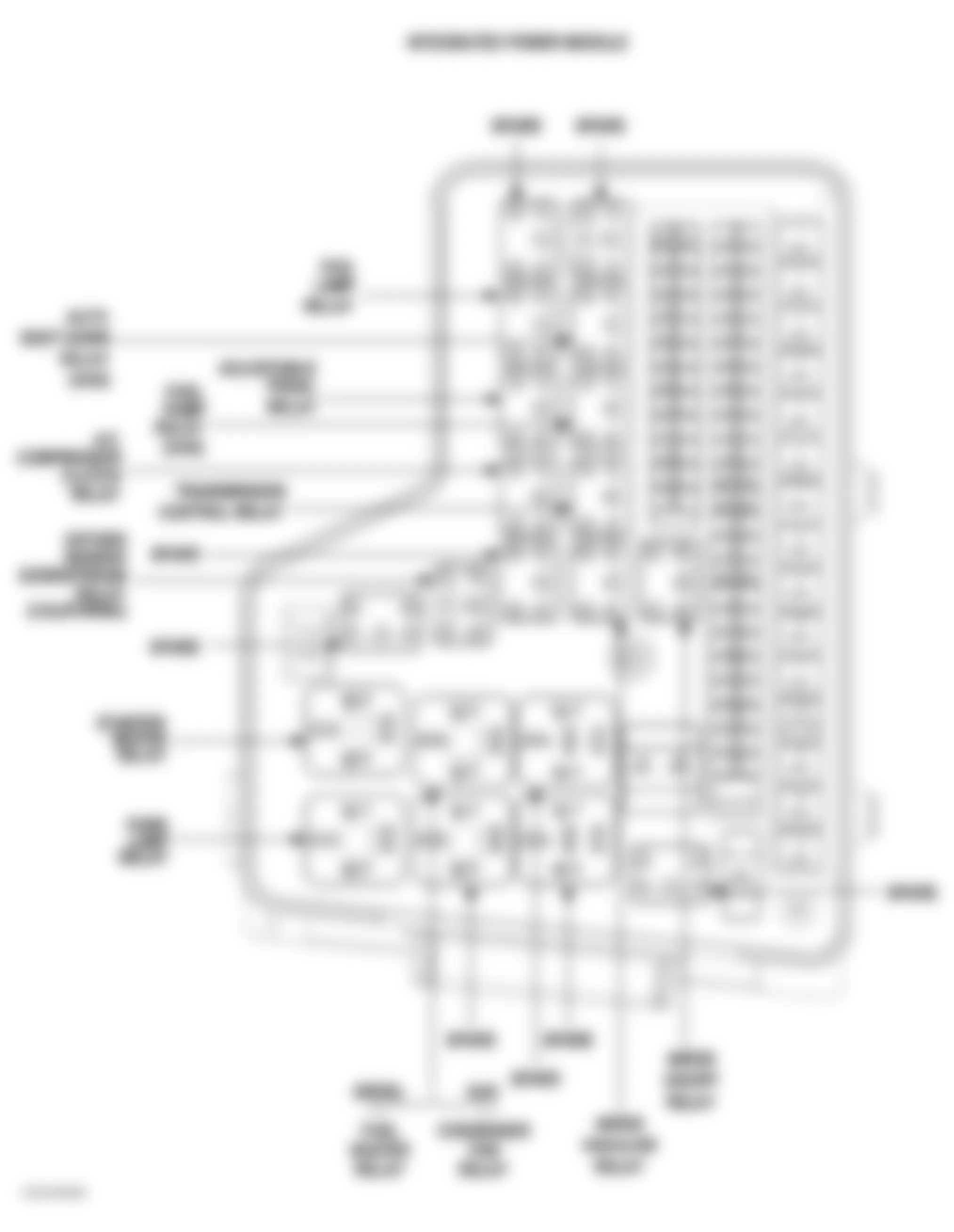 Dodge Pickup R1500 2004 - Component Locations -  Integrated Power Module