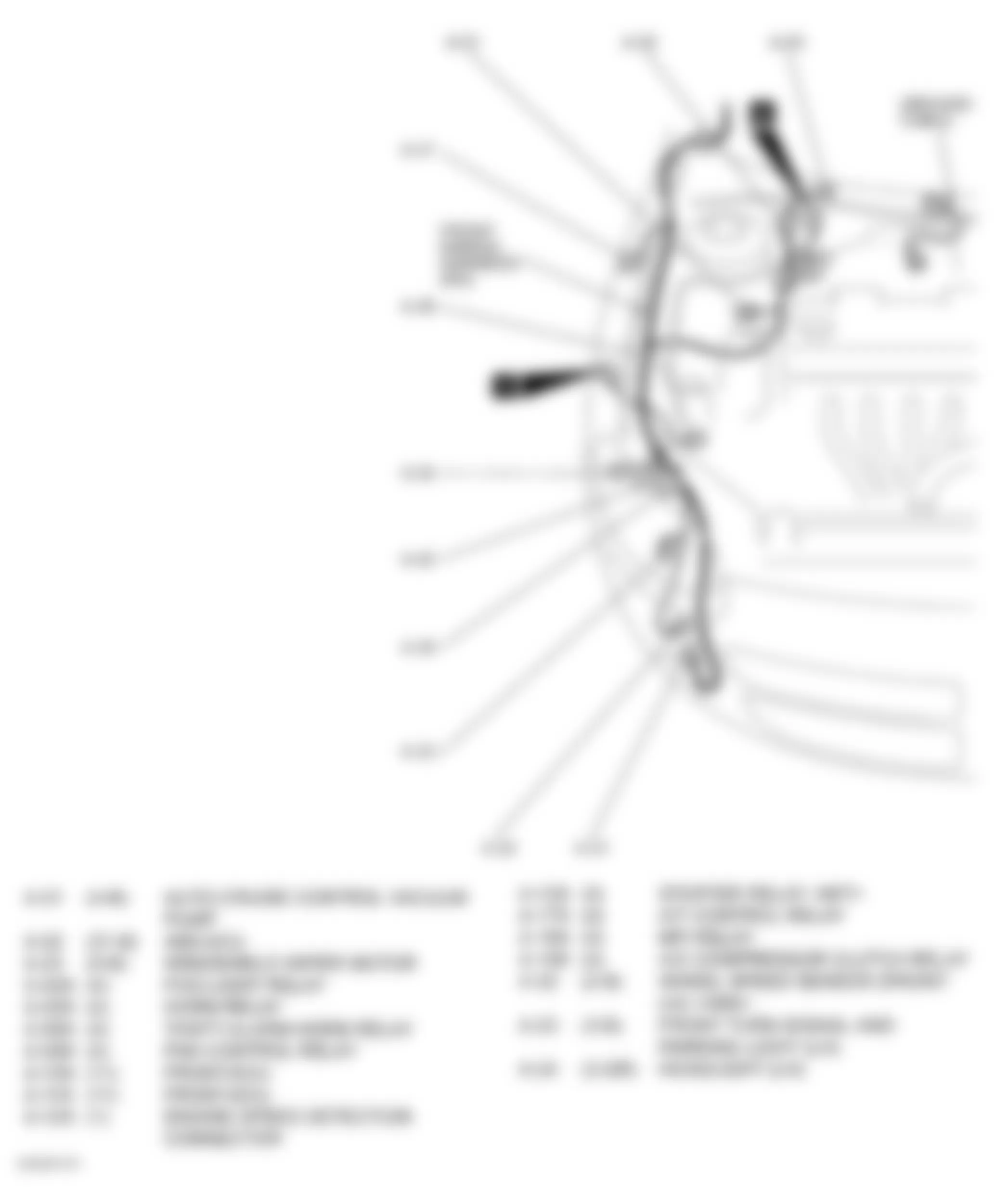 Dodge Stratus ES 2004 - Component Locations -  Engine Compartment (Stratus) (1 Of 2)