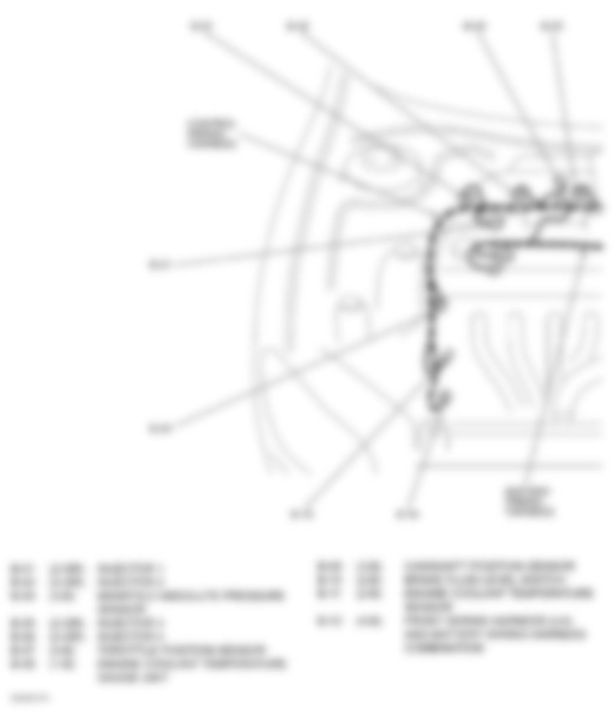 Dodge Stratus ES 2004 - Component Locations -  Engine Compartment (2.4L) (1 Of 2)