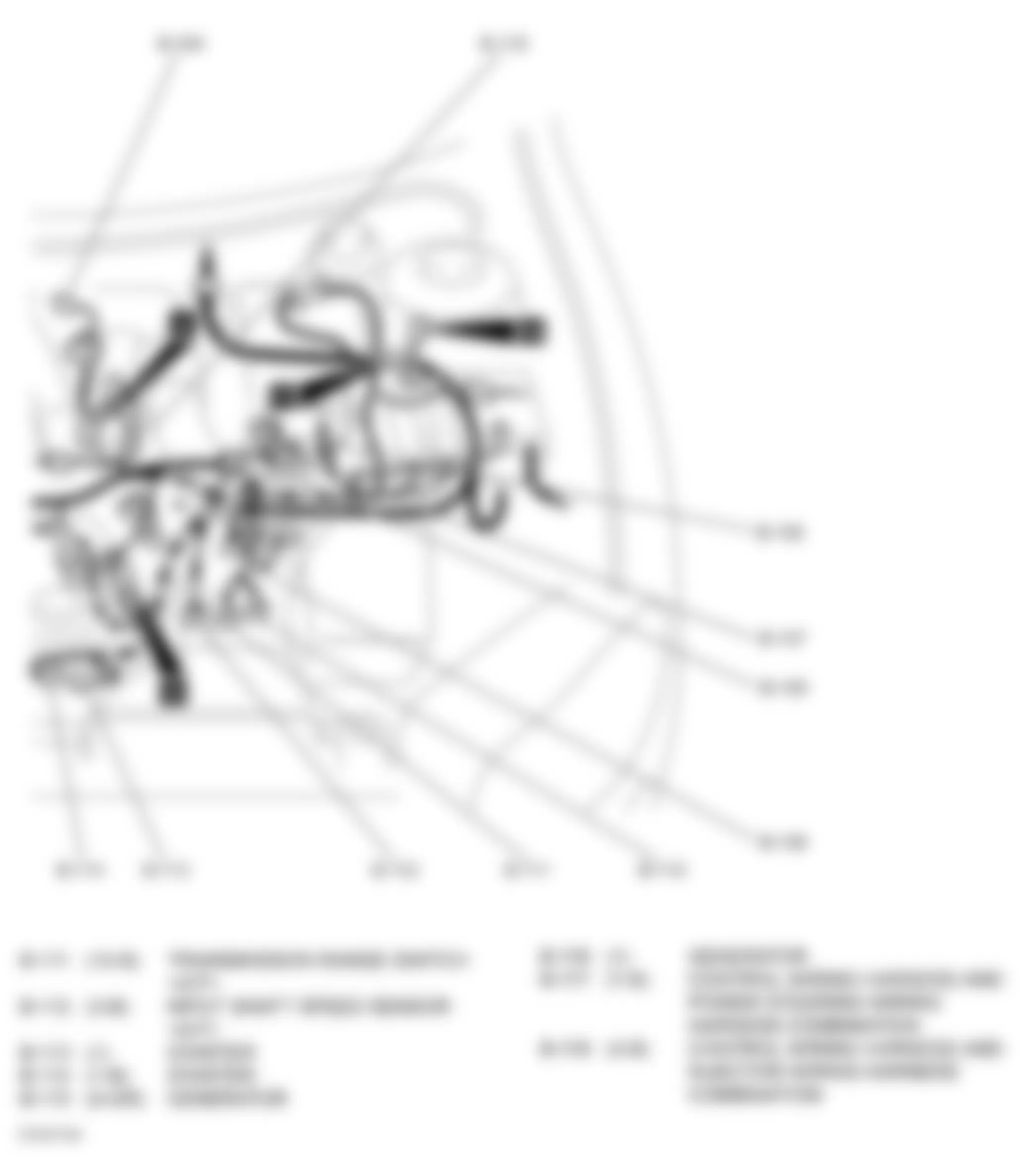 Dodge Stratus ES 2004 - Component Locations -  Engine Compartment (3.0L) (2 Of 2)