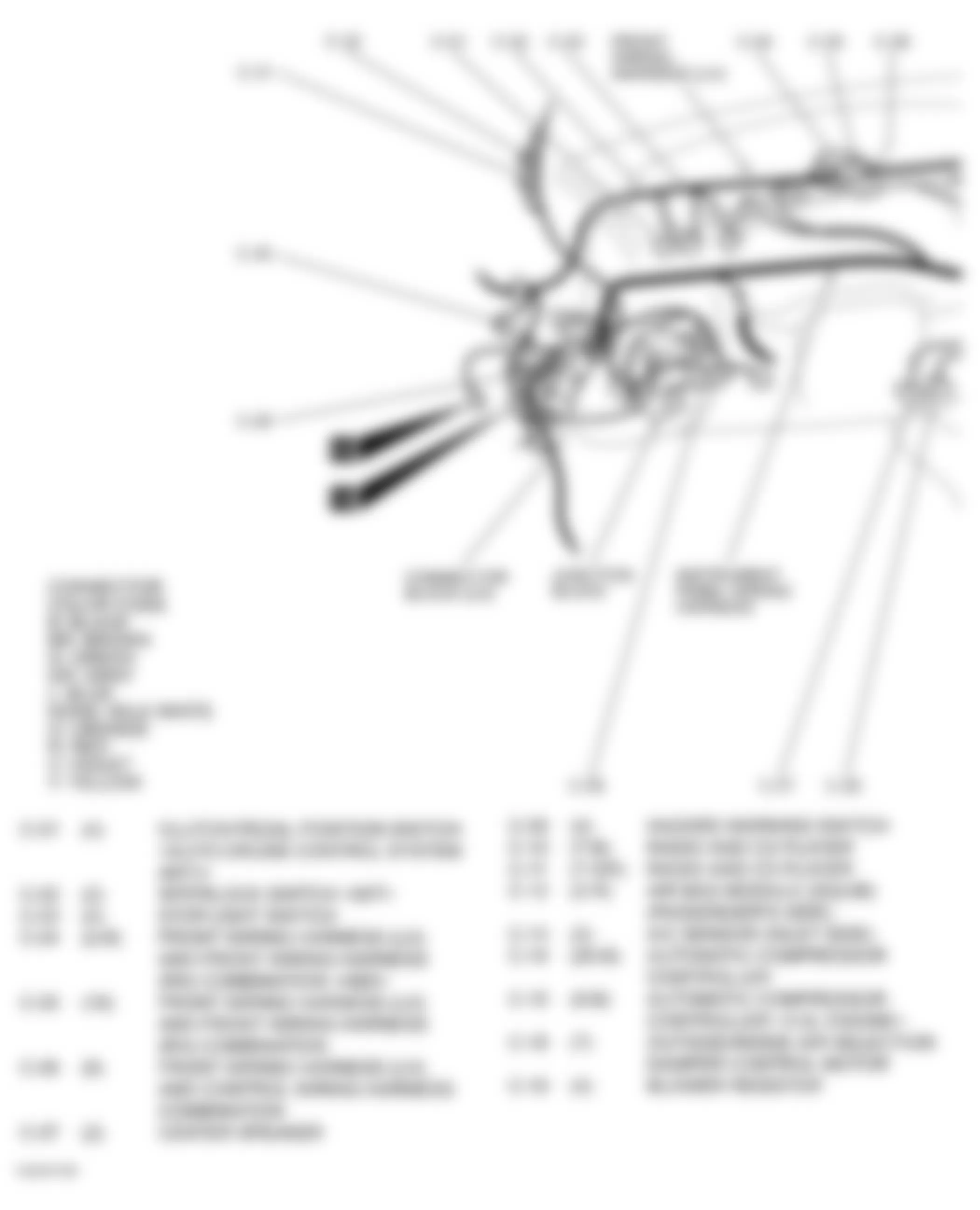 Dodge Stratus ES 2004 - Component Locations -  Dash (1 Of 2)