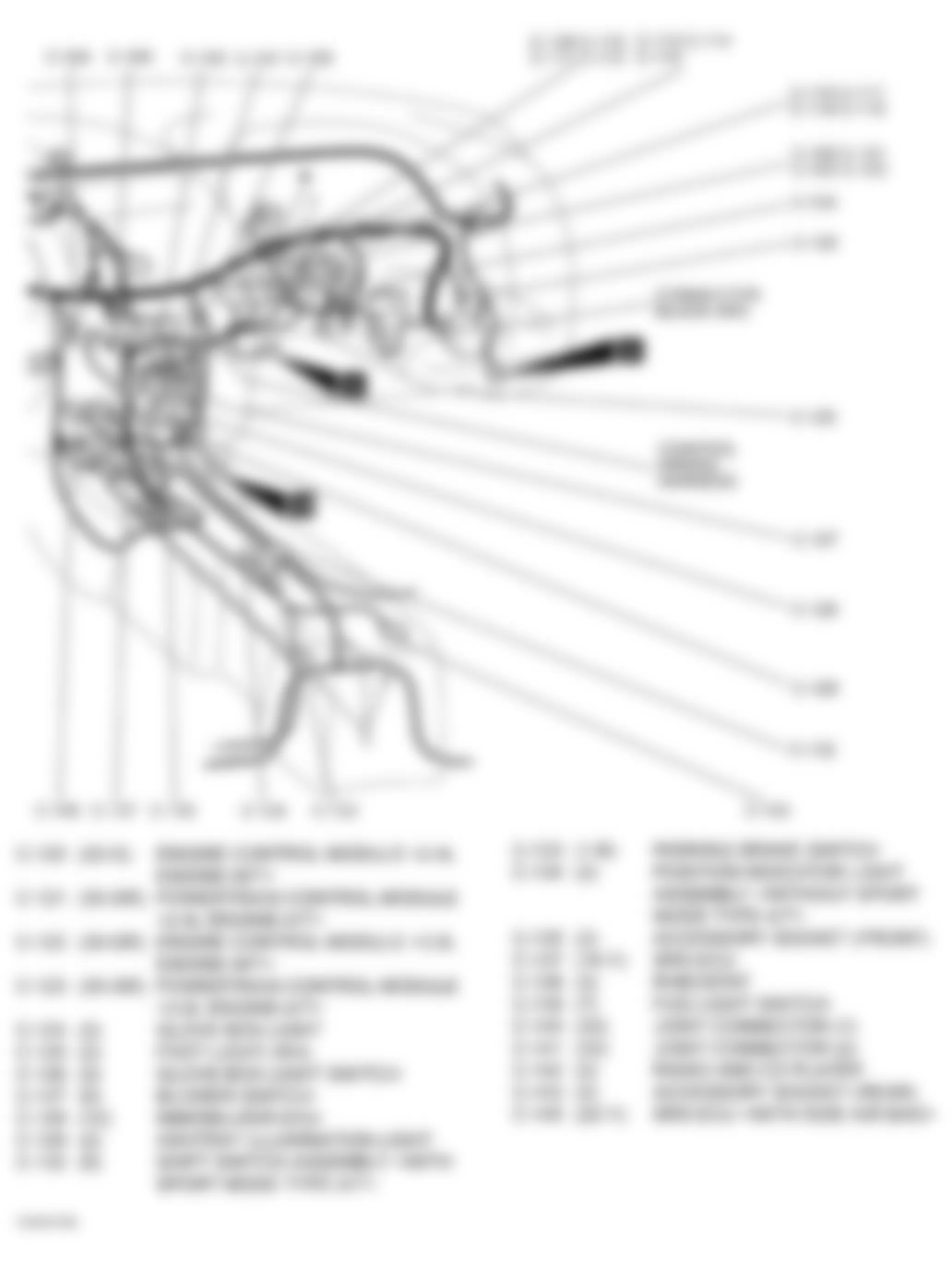 Dodge Stratus ES 2004 - Component Locations -  Dash (2 Of 2)