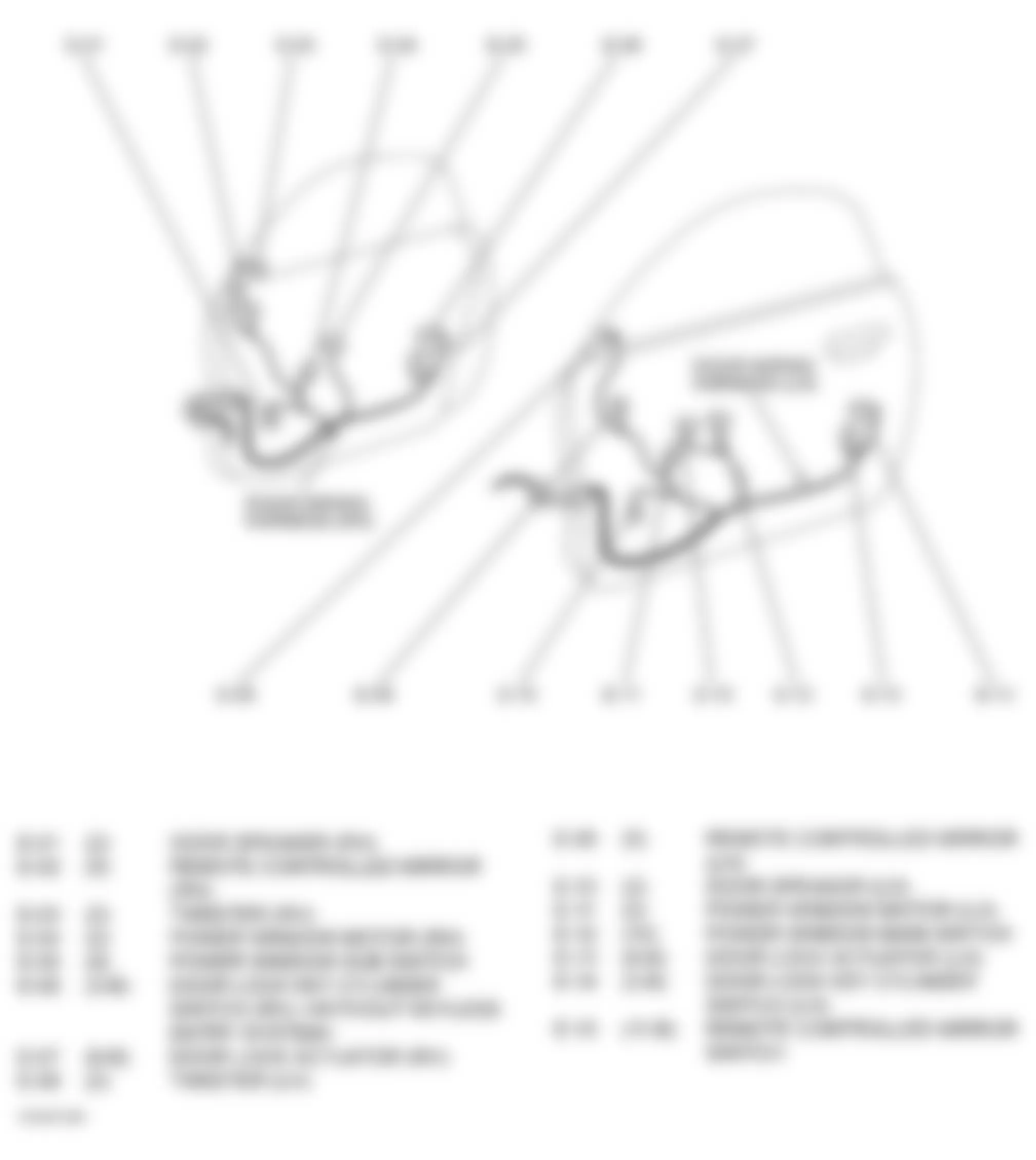 Dodge Stratus ES 2004 - Component Locations -  Door