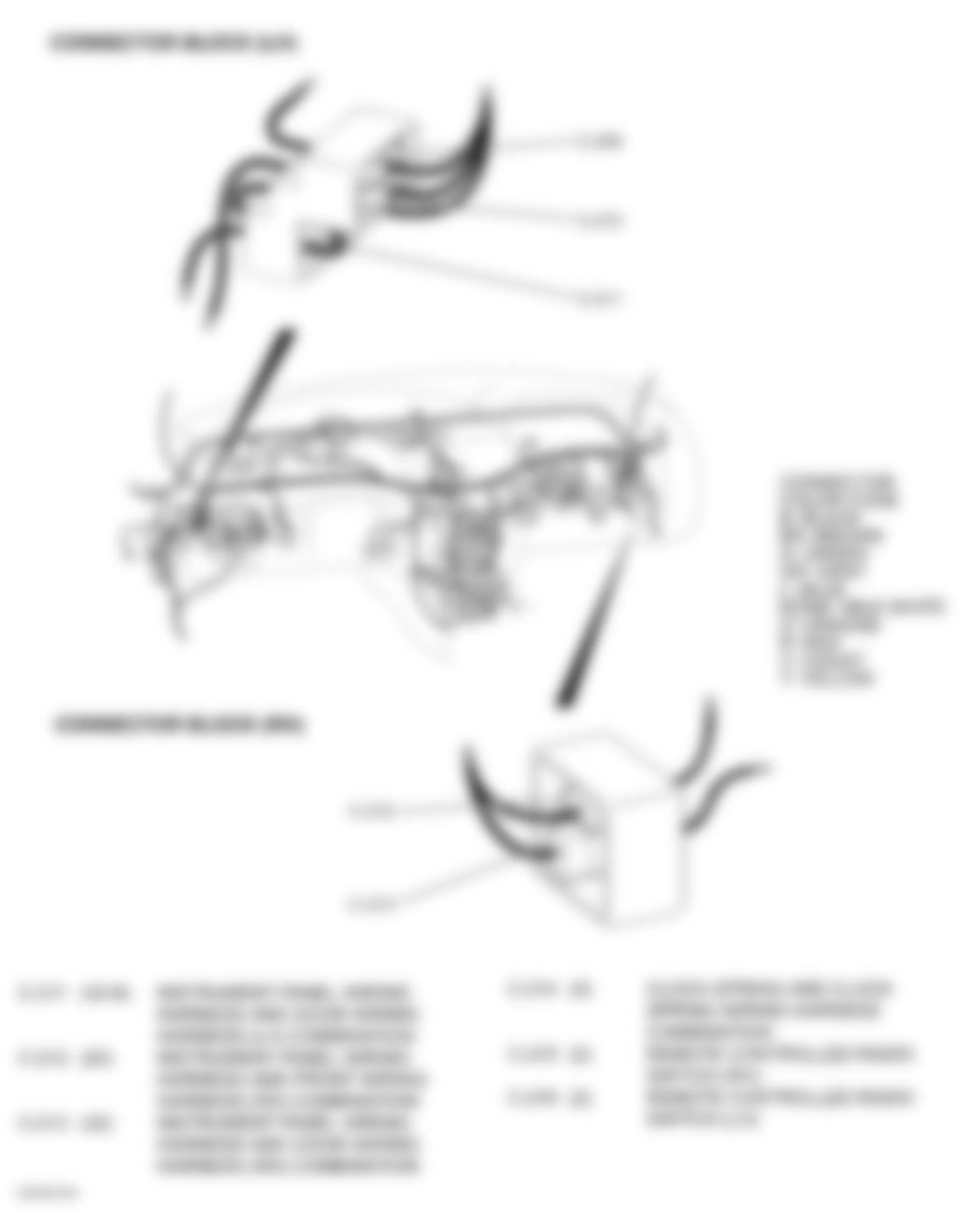 Dodge Stratus ES 2004 - Component Locations -  Dash