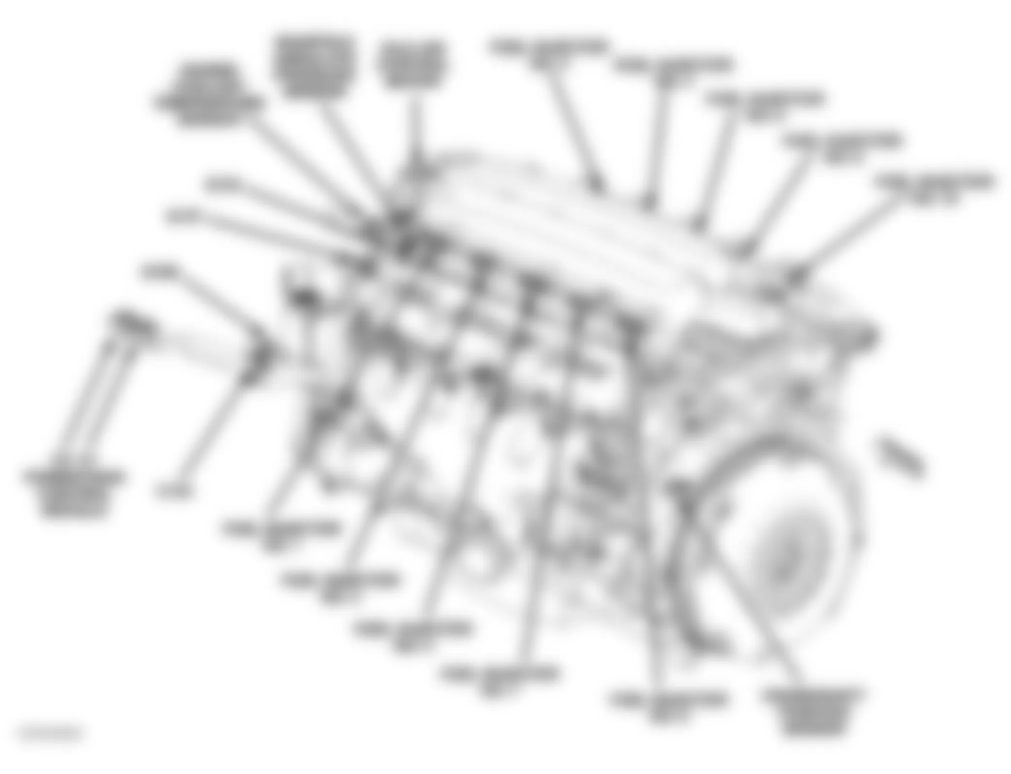 Dodge Viper SRT-10 2004 - Component Locations -  Left Side Of Engine