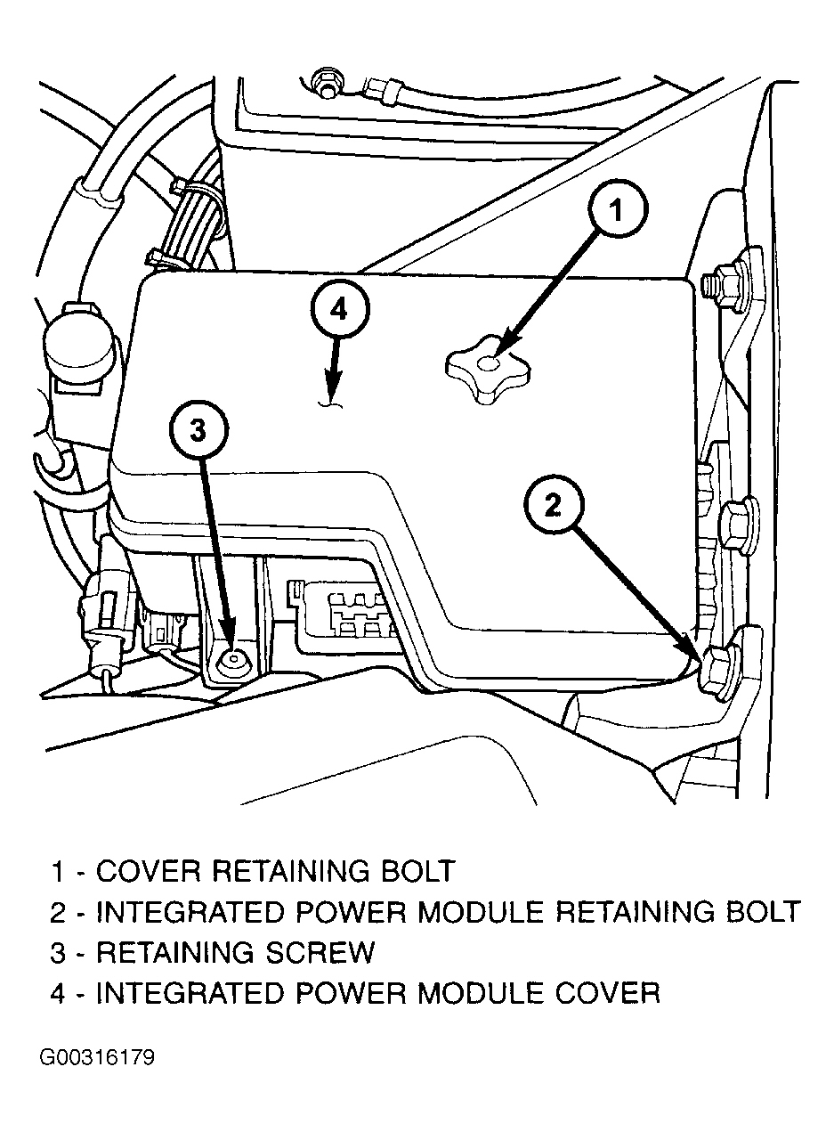 Dodge Cab & Chassis R3500 2005 - Component Locations -  Locating Integrated Power Module