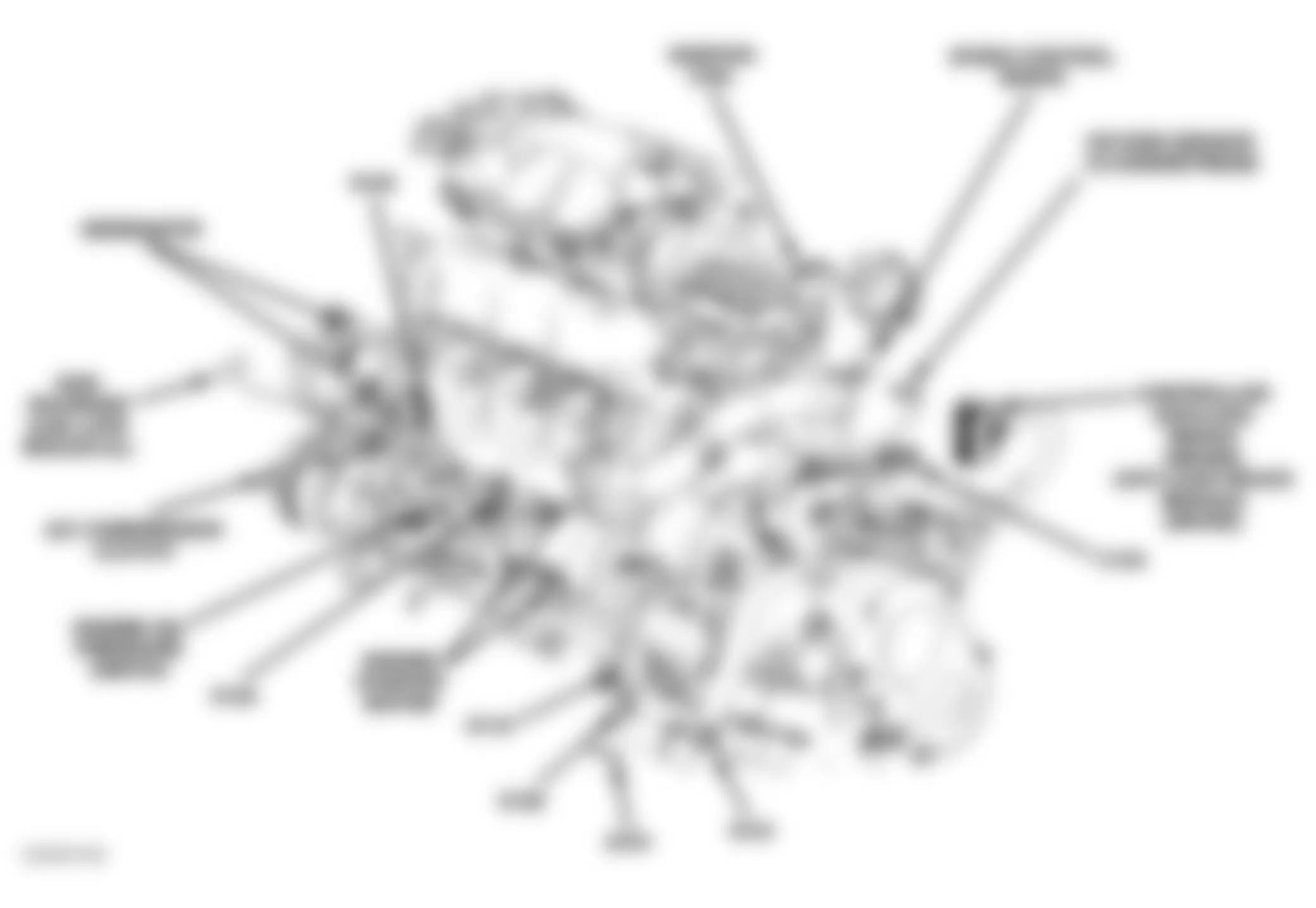 Dodge Caravan SE 2005 - Component Locations -  Left Side Of Engine (3.3L & 3.8L)
