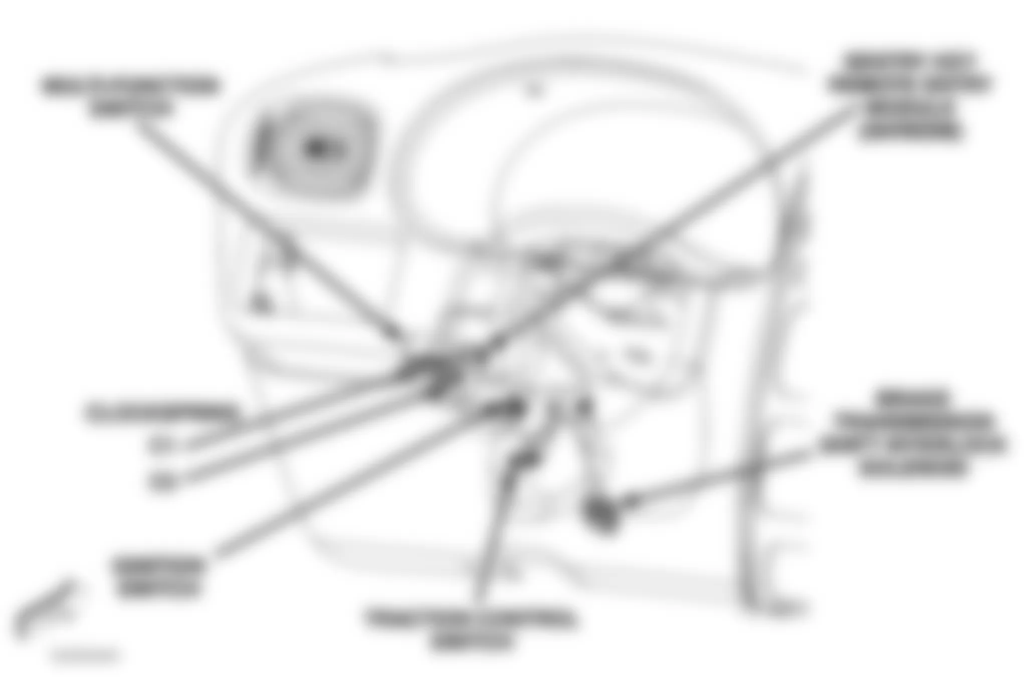 Dodge Caravan SE 2005 - Component Locations -  Left Side Of Dash