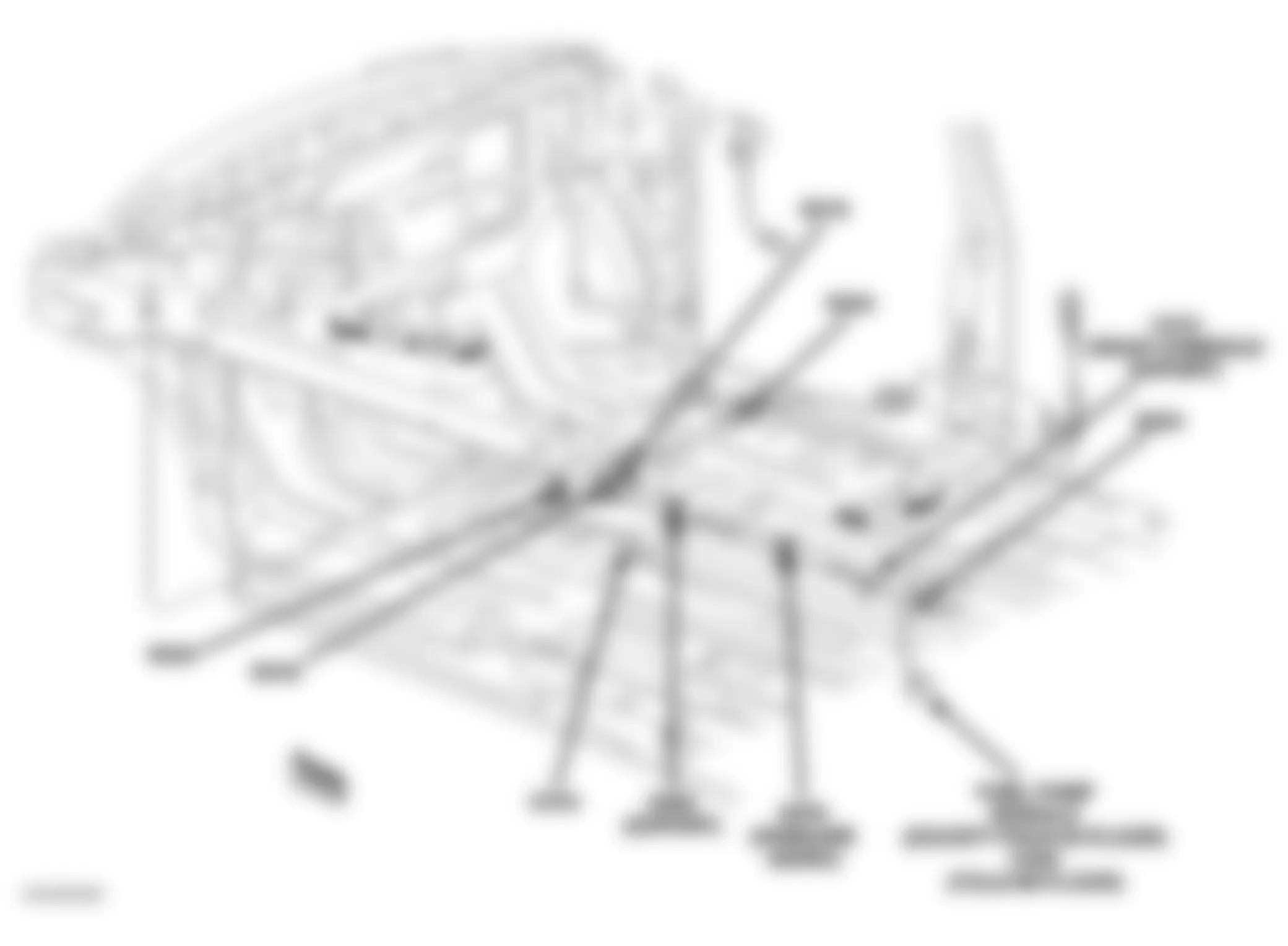 Dodge Caravan SE 2005 - Component Locations -  Rear Of Vehicle Floor