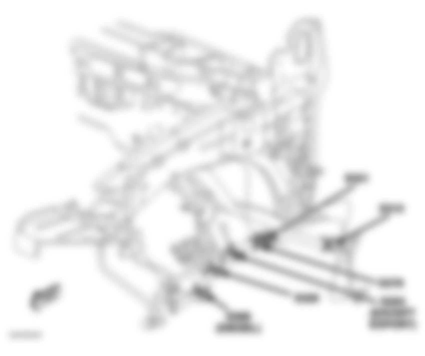 Dodge Caravan SE 2005 - Component Locations -  Left Front Frame