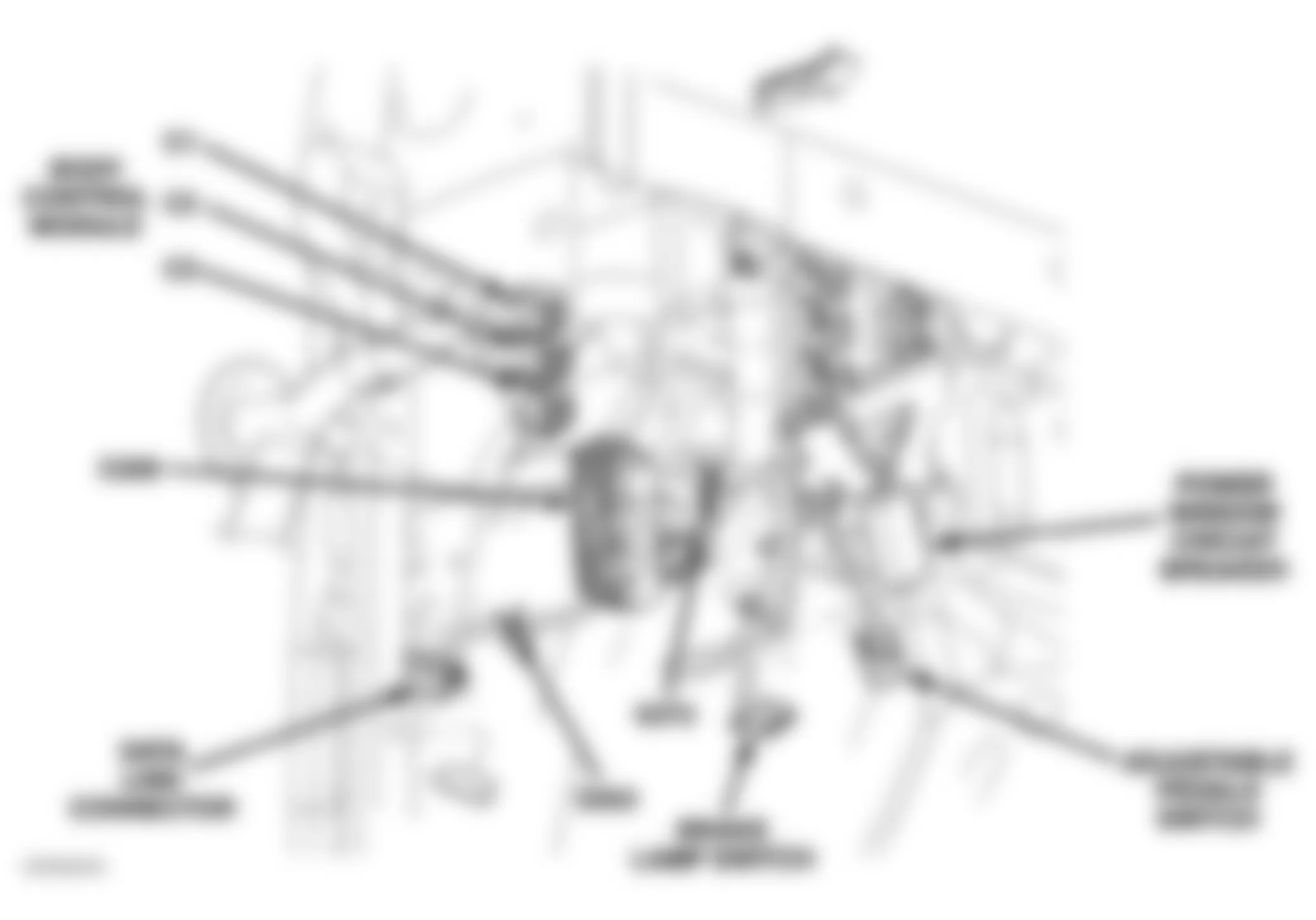 Dodge Caravan SE 2005 - Component Locations -  Left Kick Panel