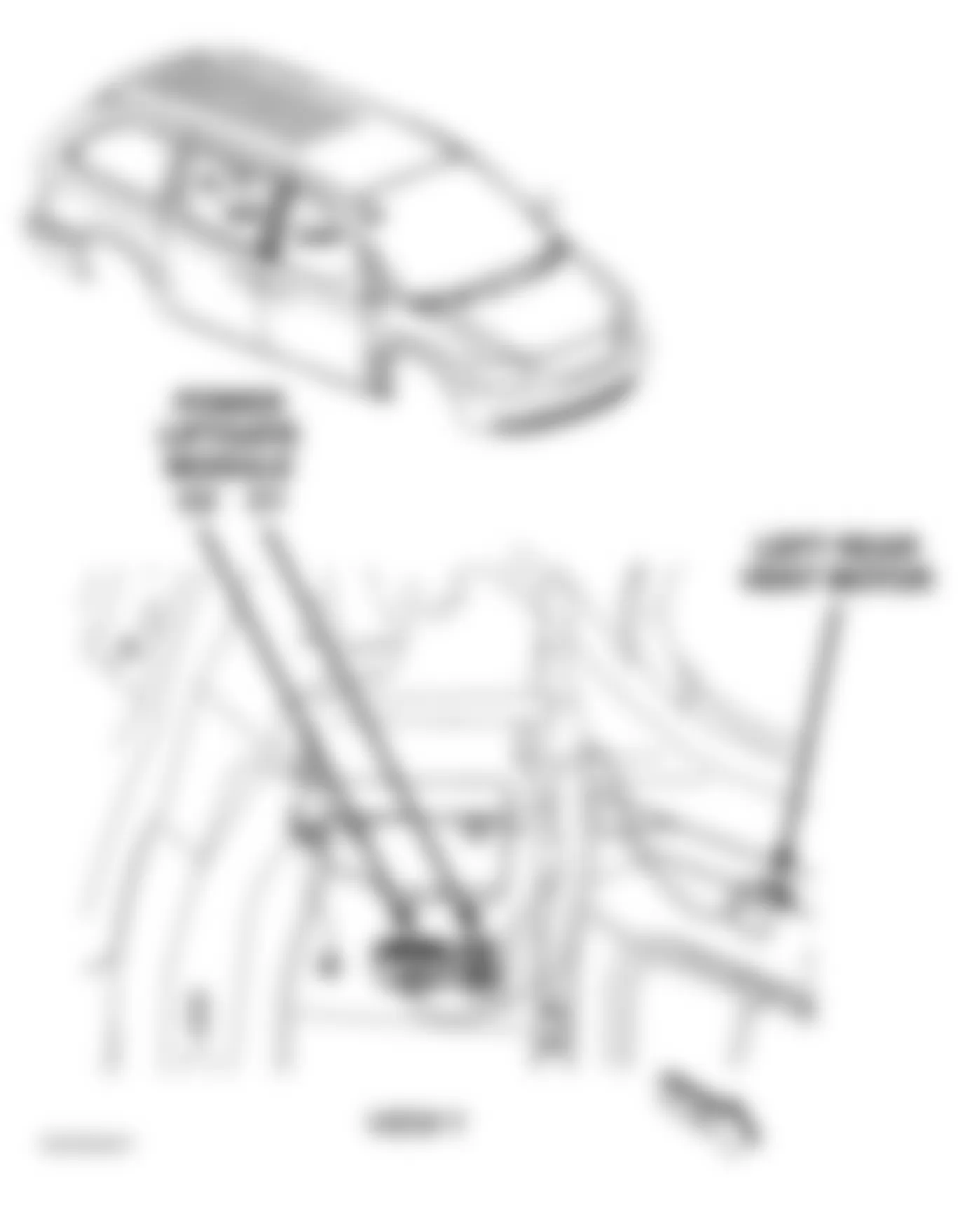 Dodge Caravan SE 2005 - Component Locations -  Left Rear Cargo Area