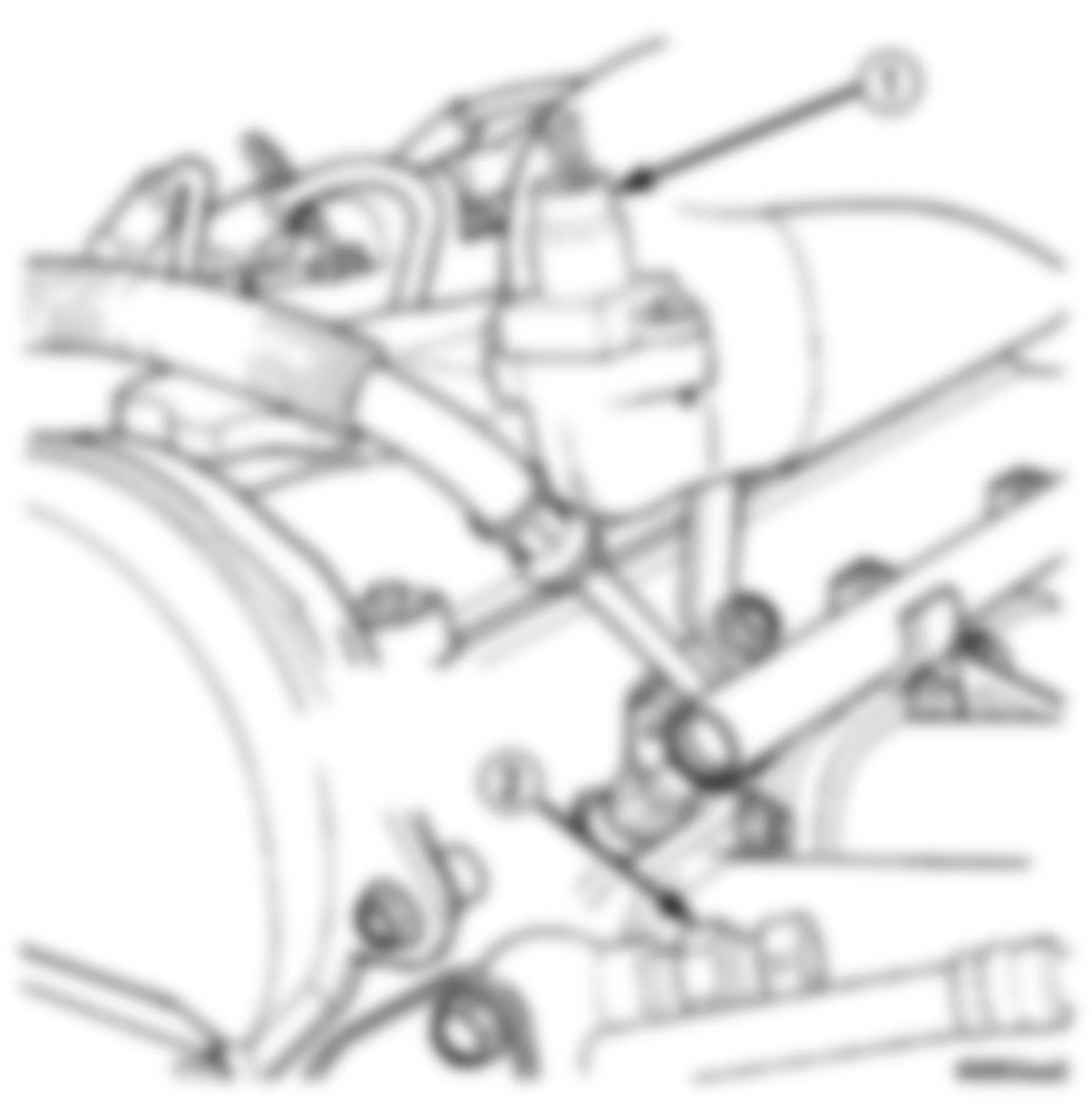 Dodge Caravan SE 2005 - Component Locations -  Engine Coolant Temperature Sensor - 2.4L