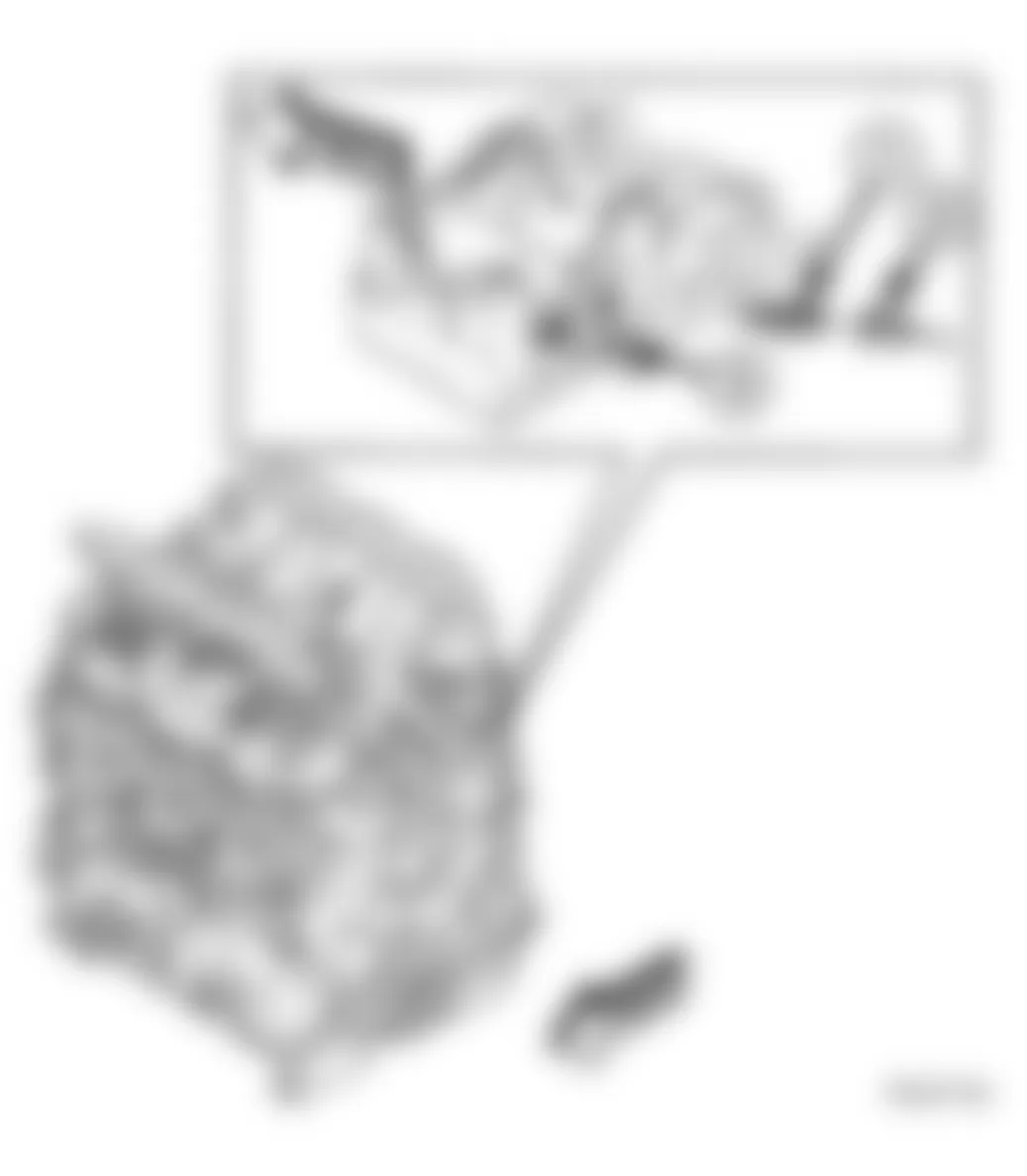 Dodge Caravan SE 2005 - Component Locations -  Engine Coolant Temperature Sensor & Heater Supply Fitting