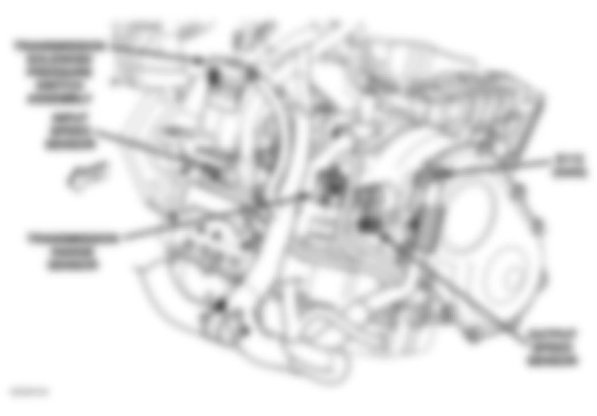 Dodge Caravan SXT 2005 - Component Locations -  Left Side Of Automatic Transmission