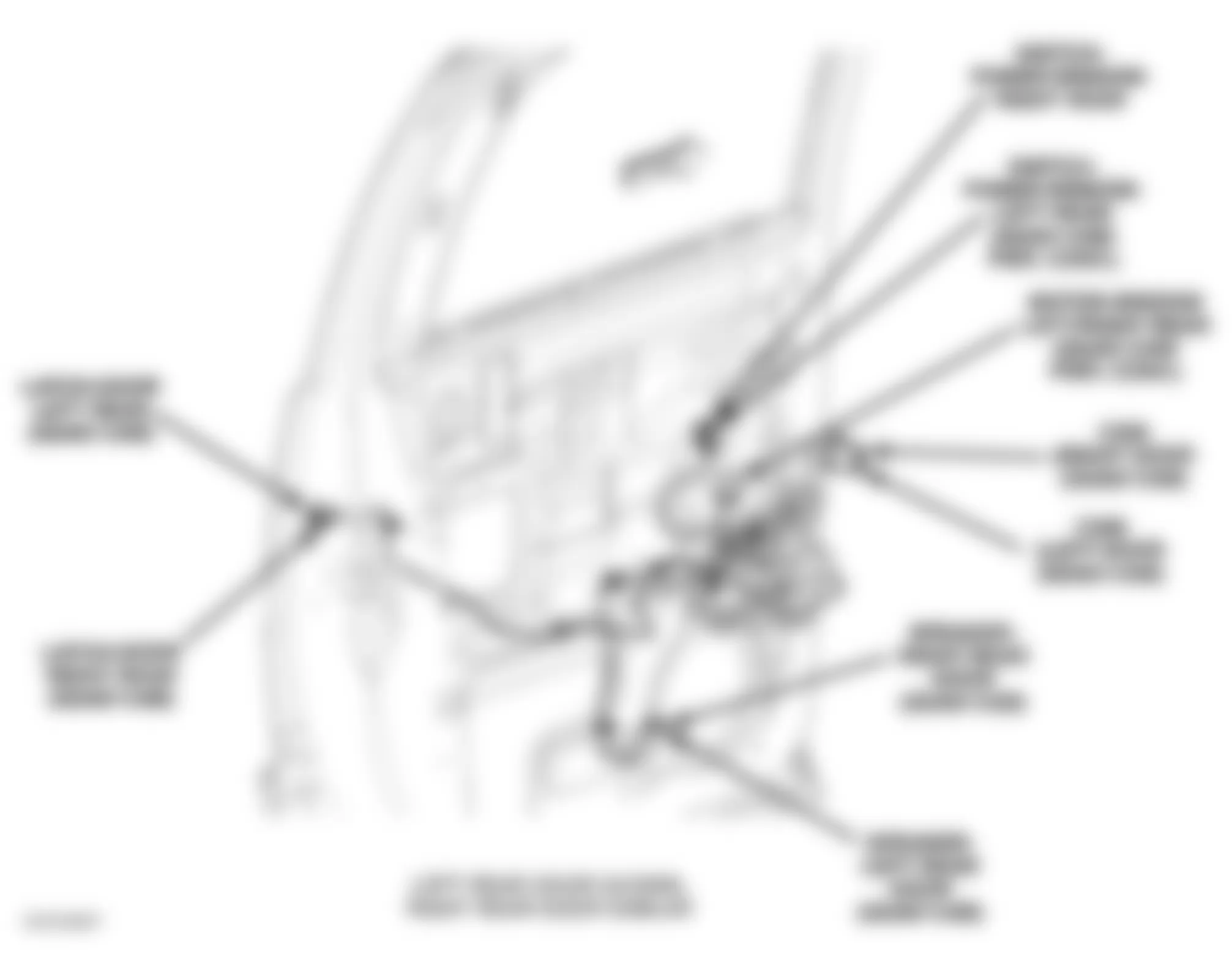 Dodge Dakota 2005 - Component Locations -  Left Rear Door (Right Similar)