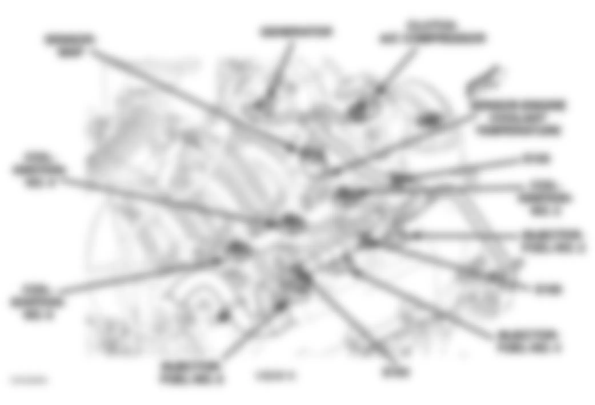 Dodge Durango 2005 - Component Locations -  Right Side Of Engine (3.7L)