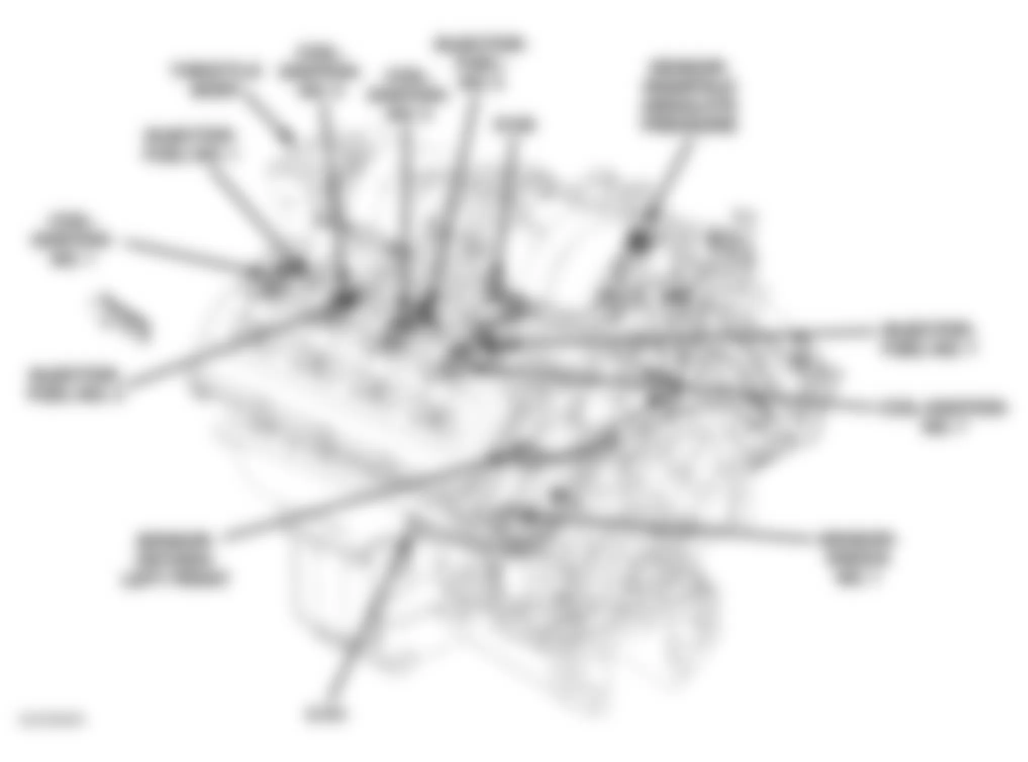 Dodge Magnum R/T 2005 - Component Locations -  Left Rear Of Engine (5.7L)