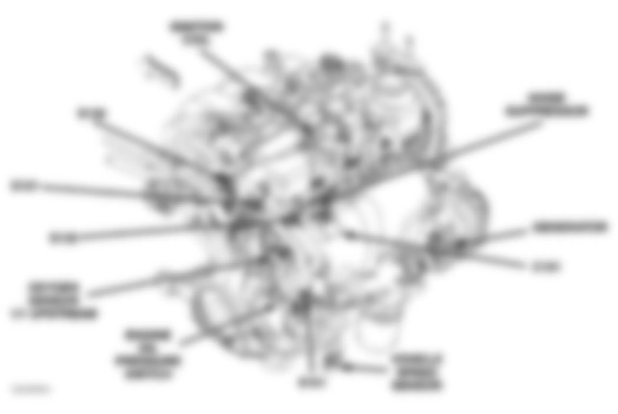 Dodge Neon SE 2005 - Component Locations -  Left Rear Of Engine (2.0L)