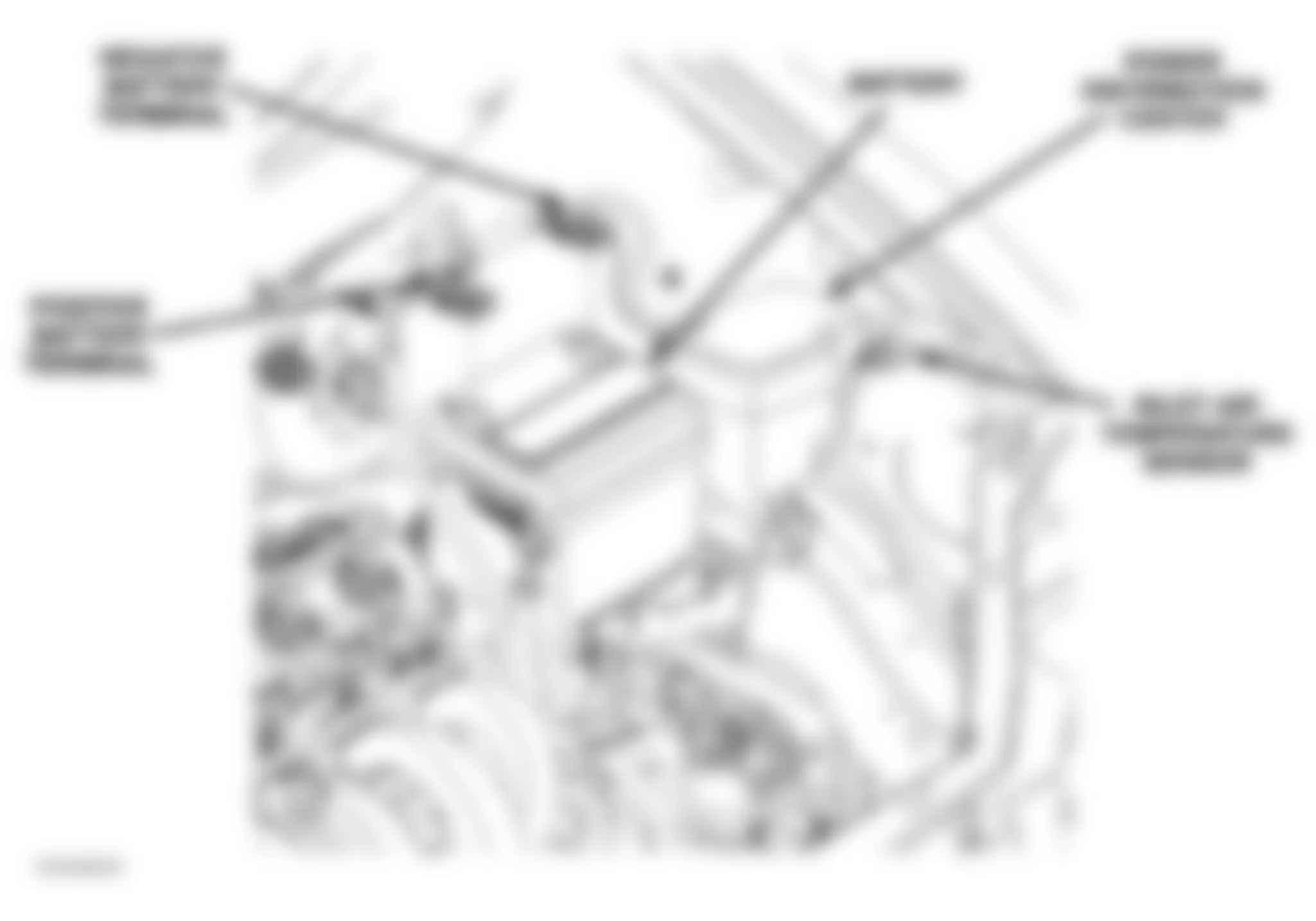 Dodge Neon SXT 2005 - Component Locations -  Left Side Of Engine Compartment
