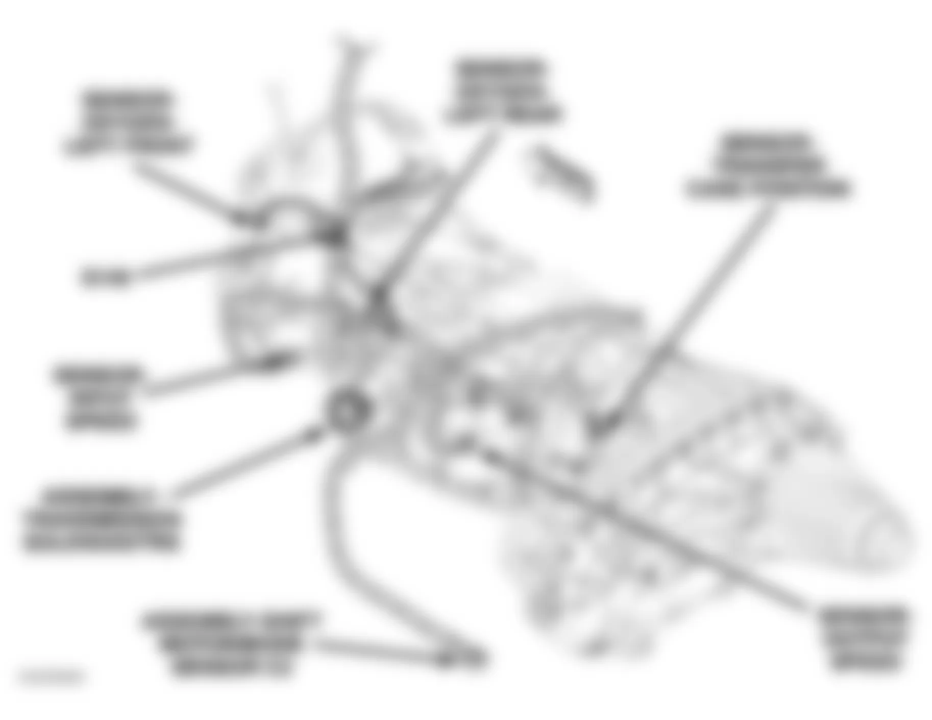 Dodge Pickup R2500 2005 - Component Locations -  Left Side Of Automatic Transmission & Transfer Case (RFE) (4.7L & 5.7L)