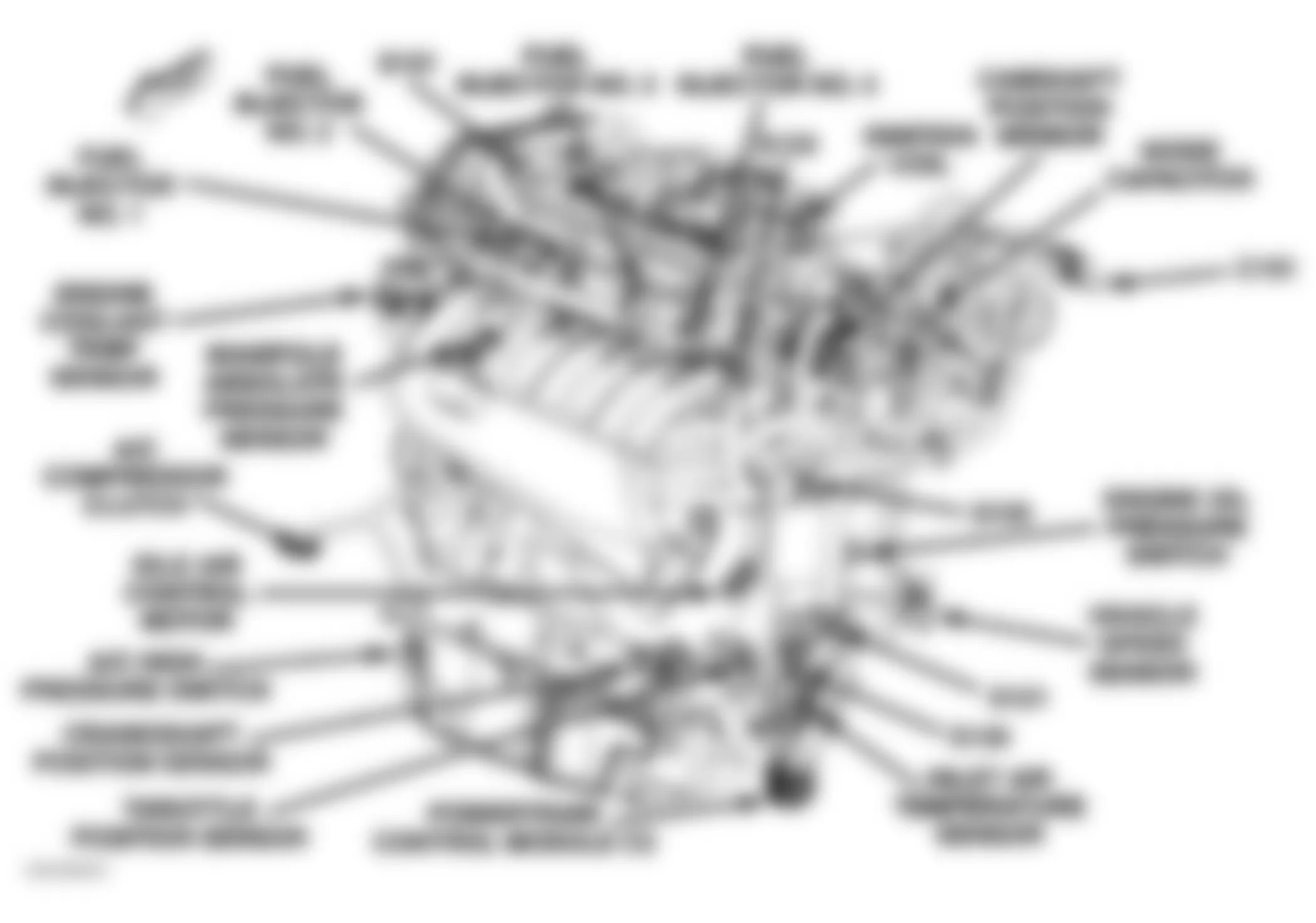 Dodge SX Sport 2005 - Component Locations -  Left Front Of Engine (2.4L Turbo)