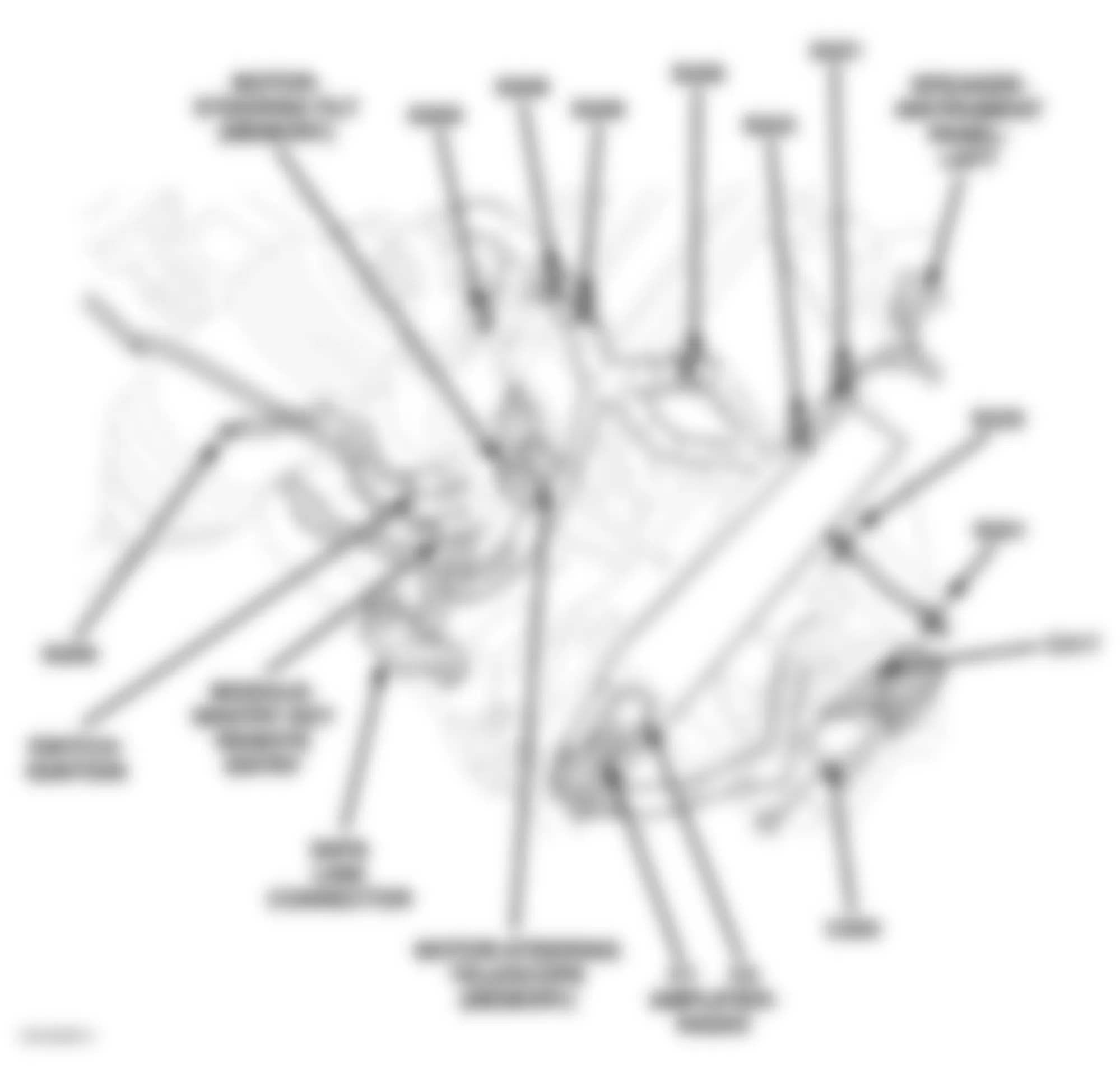 Dodge Magnum R/T 2006 - Component Locations -  Left Side Of Dash