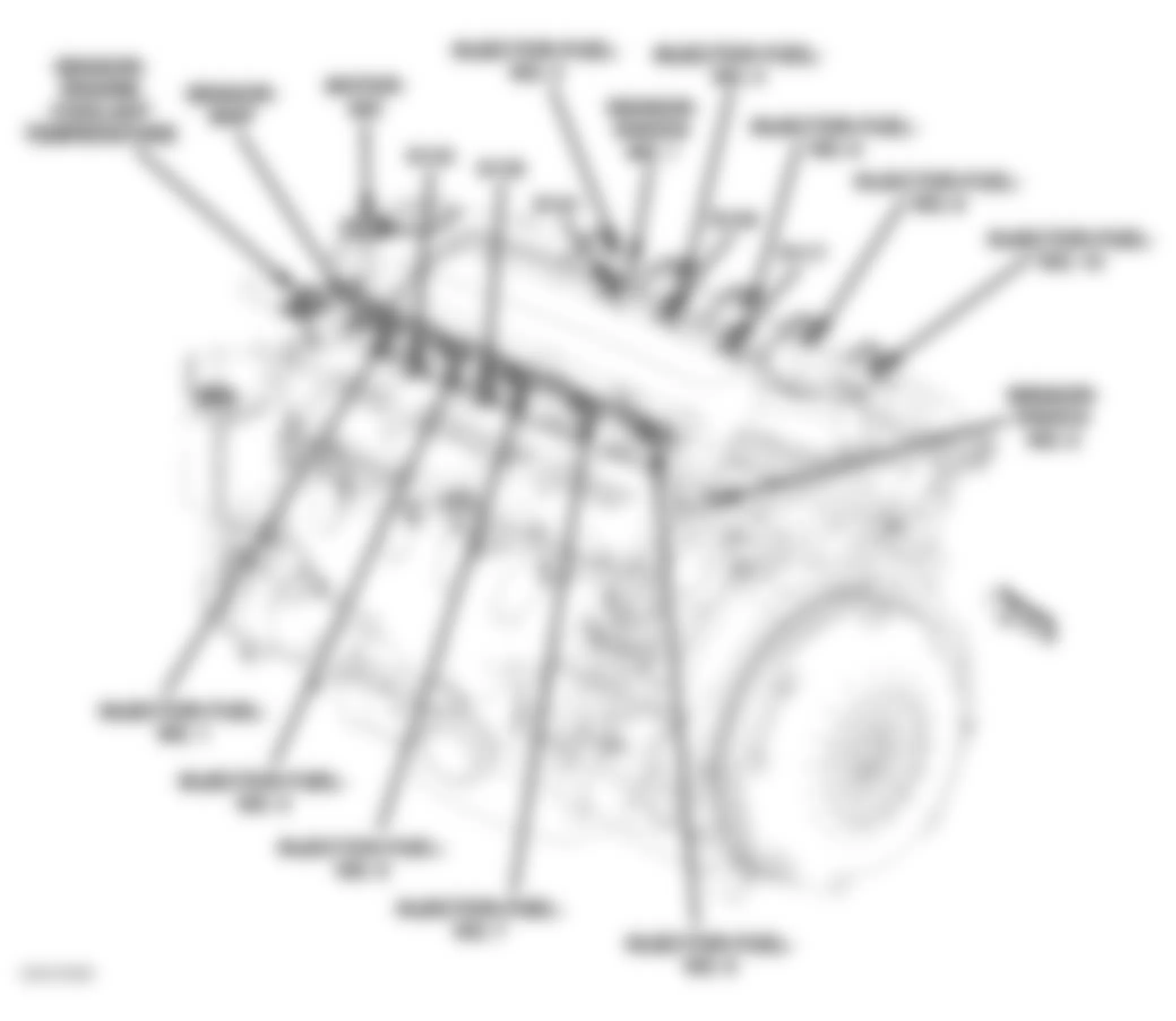 Dodge Pickup R1500 2006 - Component Locations -  Left Side Of Engine (SRT)