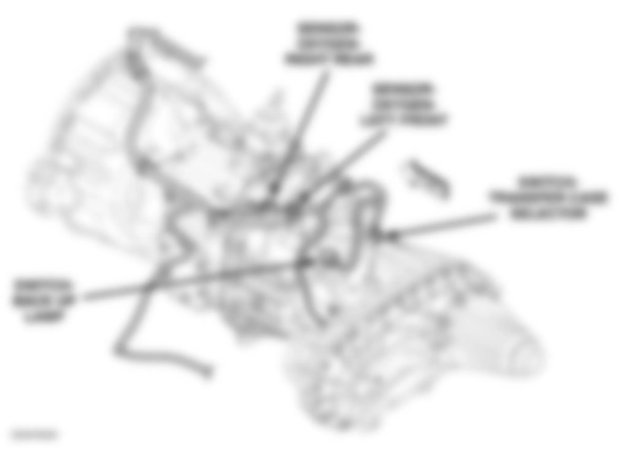 Dodge Pickup R2500 2006 - Component Locations -  Manual Transmission (5.7L & Diesel) (Except ETC)