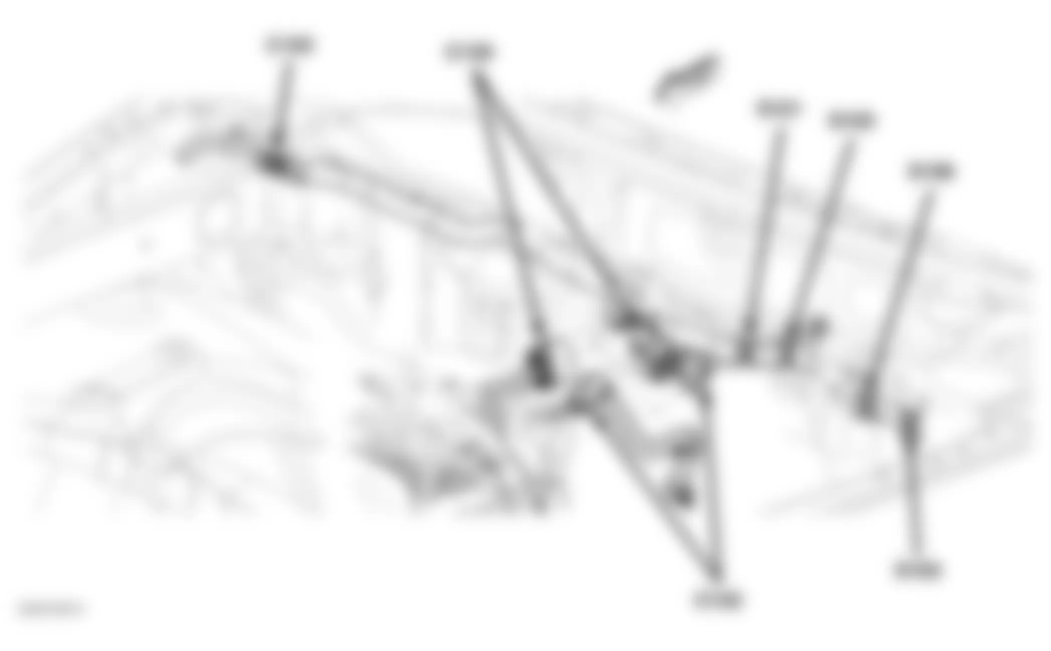 Dodge Pickup R2500 2006 - Component Locations -  Rear Of Engine Compartment (Diesel)