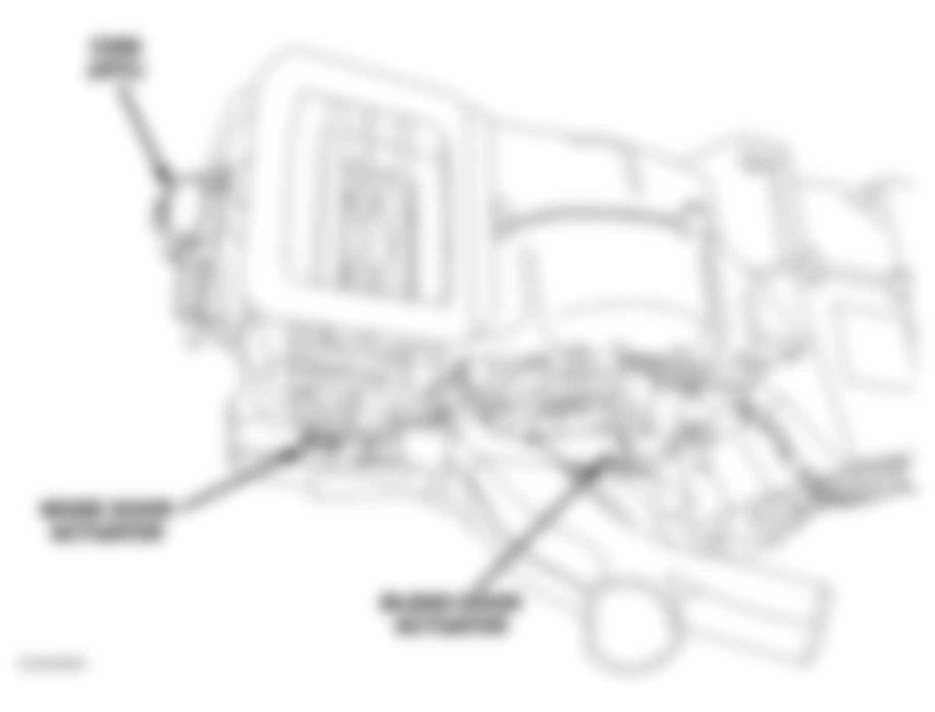 Dodge Stratus R/T 2006 - Component Locations -  Left Side Of HVAC (ATC)