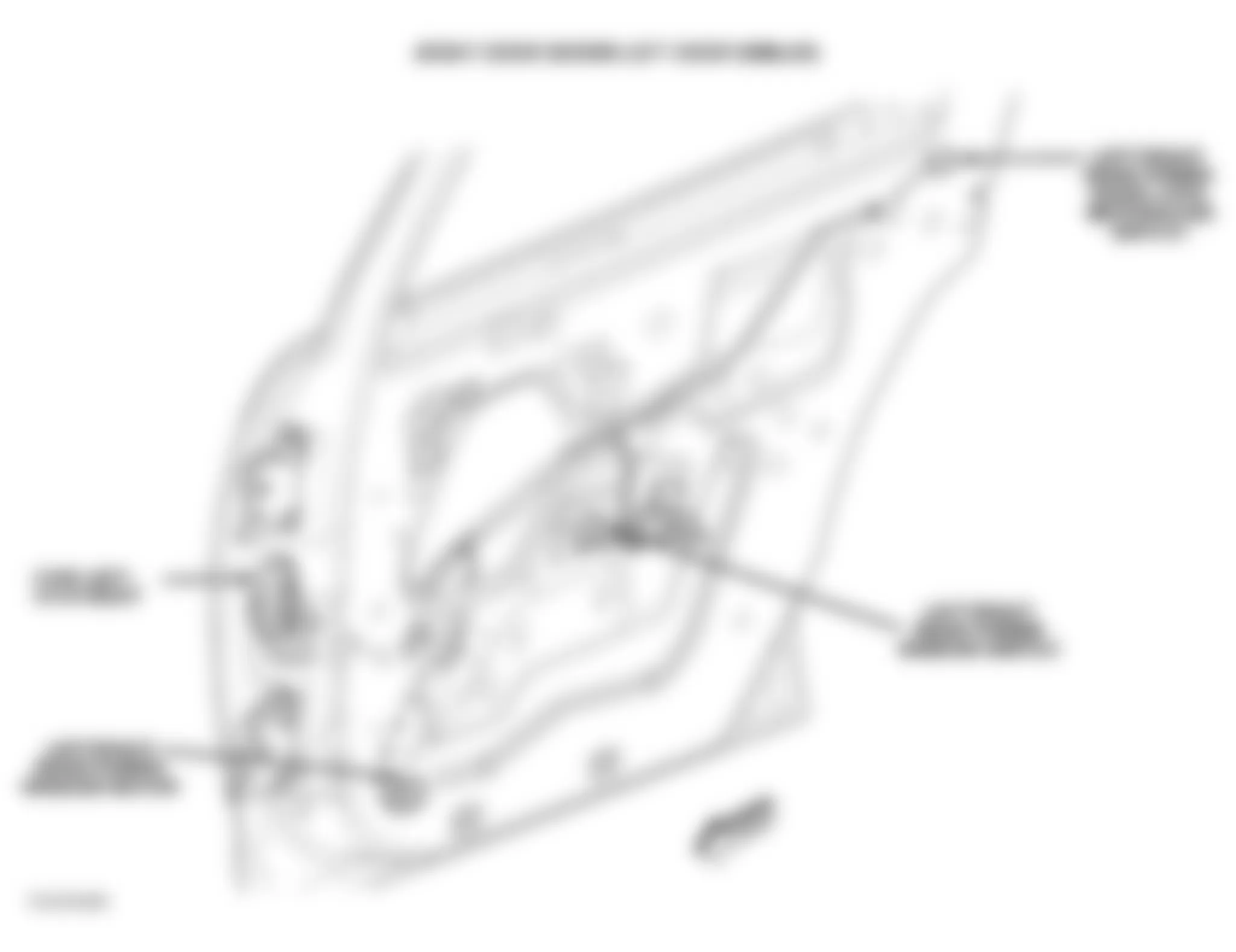 Dodge Stratus R/T 2006 - Component Locations -  Right Rear Door (Left Rear Door Similar)