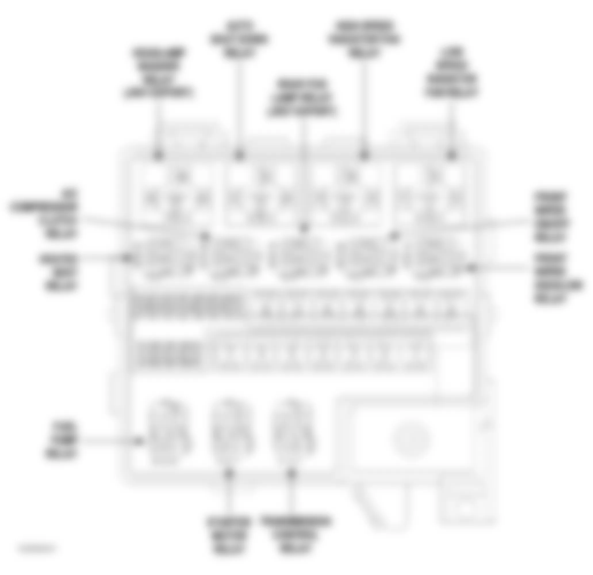 Dodge Stratus R/T 2006 - Component Locations -  Power Distribution Center