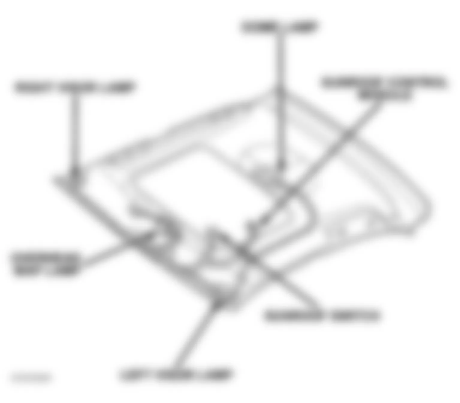 Dodge Stratus SXT 2006 - Component Locations -  Roof (Sedan)