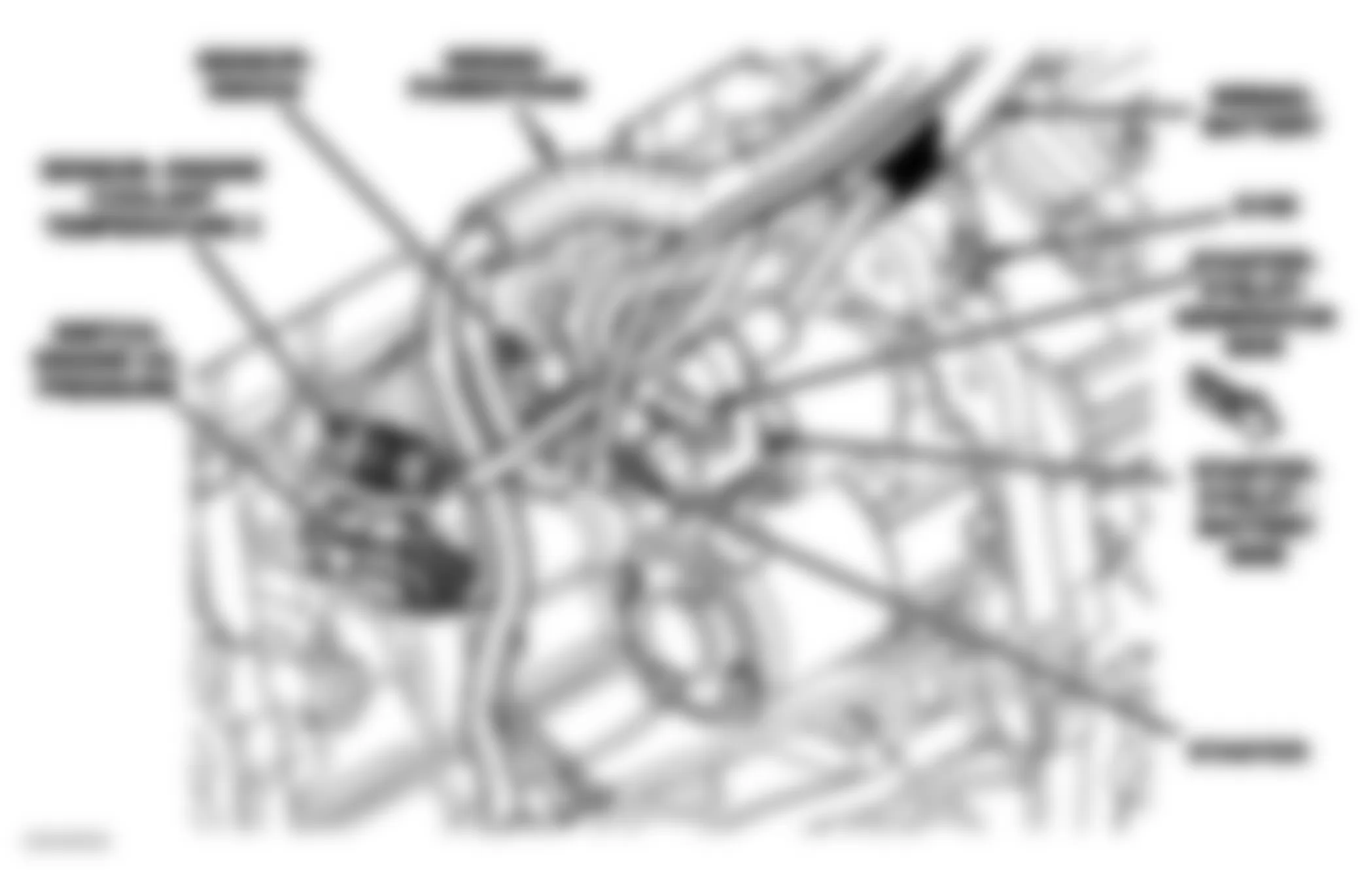 Dodge Caliber R/T 2007 - Component Locations -  Left Rear Of Engine