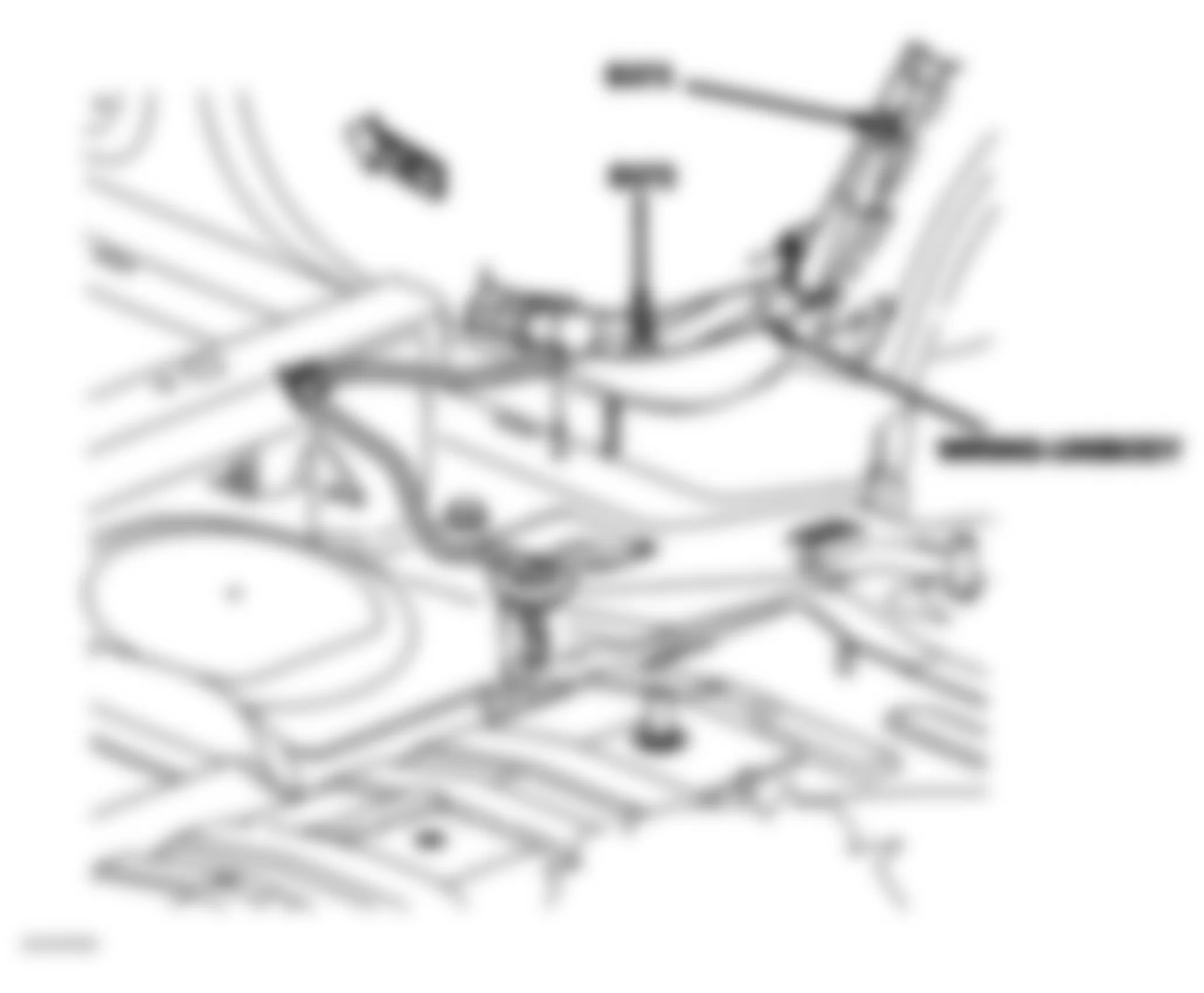 Dodge Caliber R/T 2007 - Component Locations -  Right Rear Floor