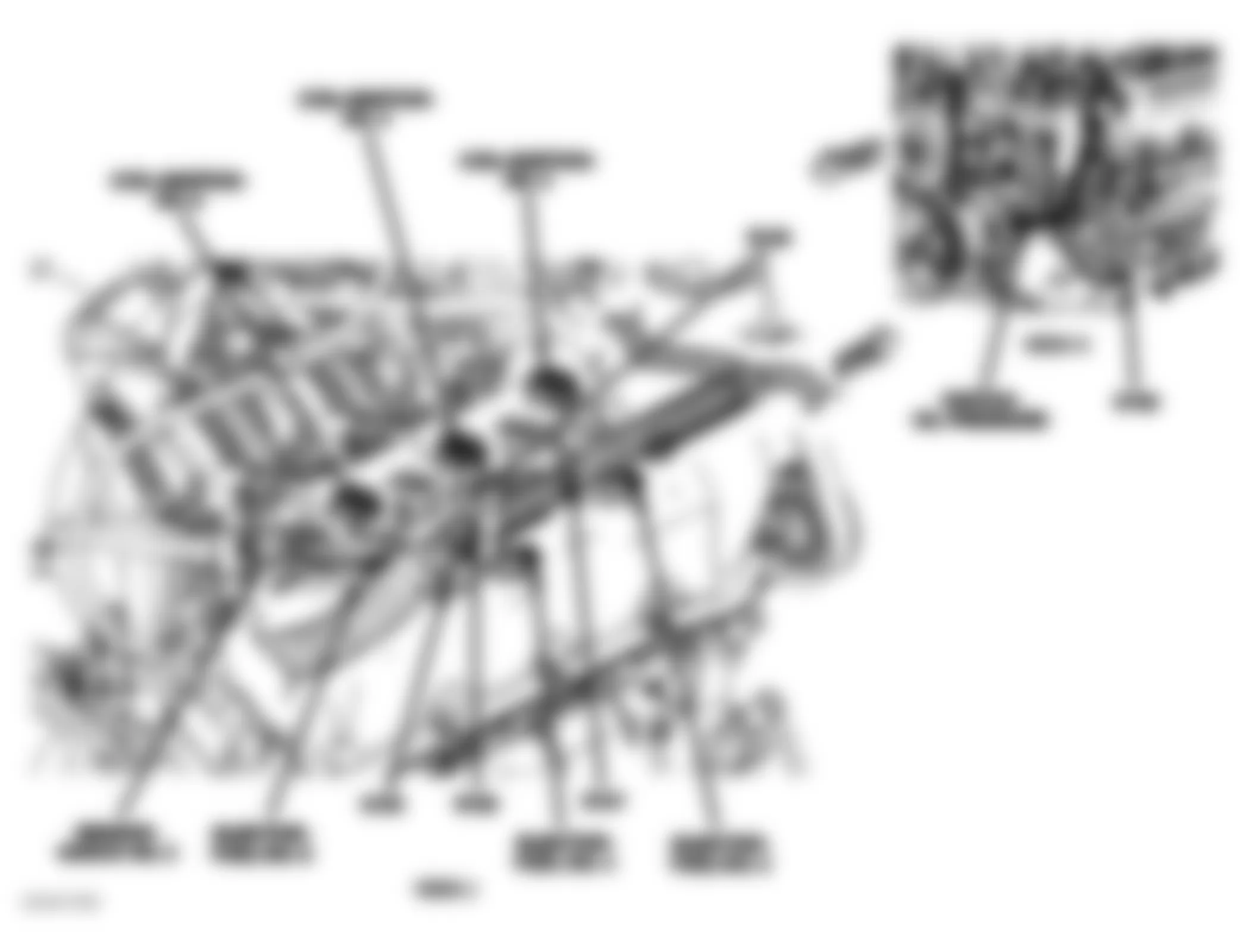 Dodge Dakota 2007 - Component Locations -  Left Front/Right Side Of Engine (3.7L)