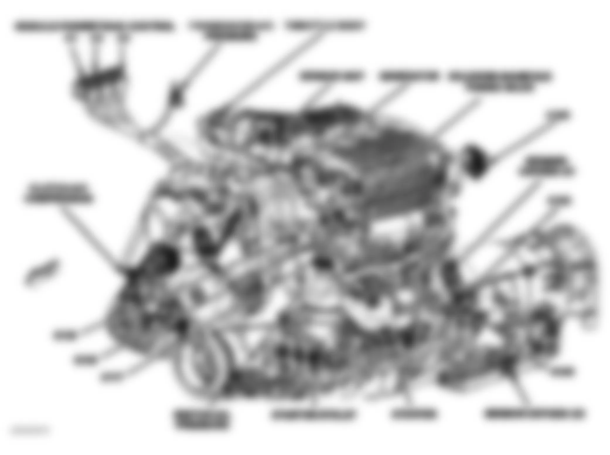 Dodge Nitro R/T 2007 - Component Locations -  Left Side Of Engine (4.0L)