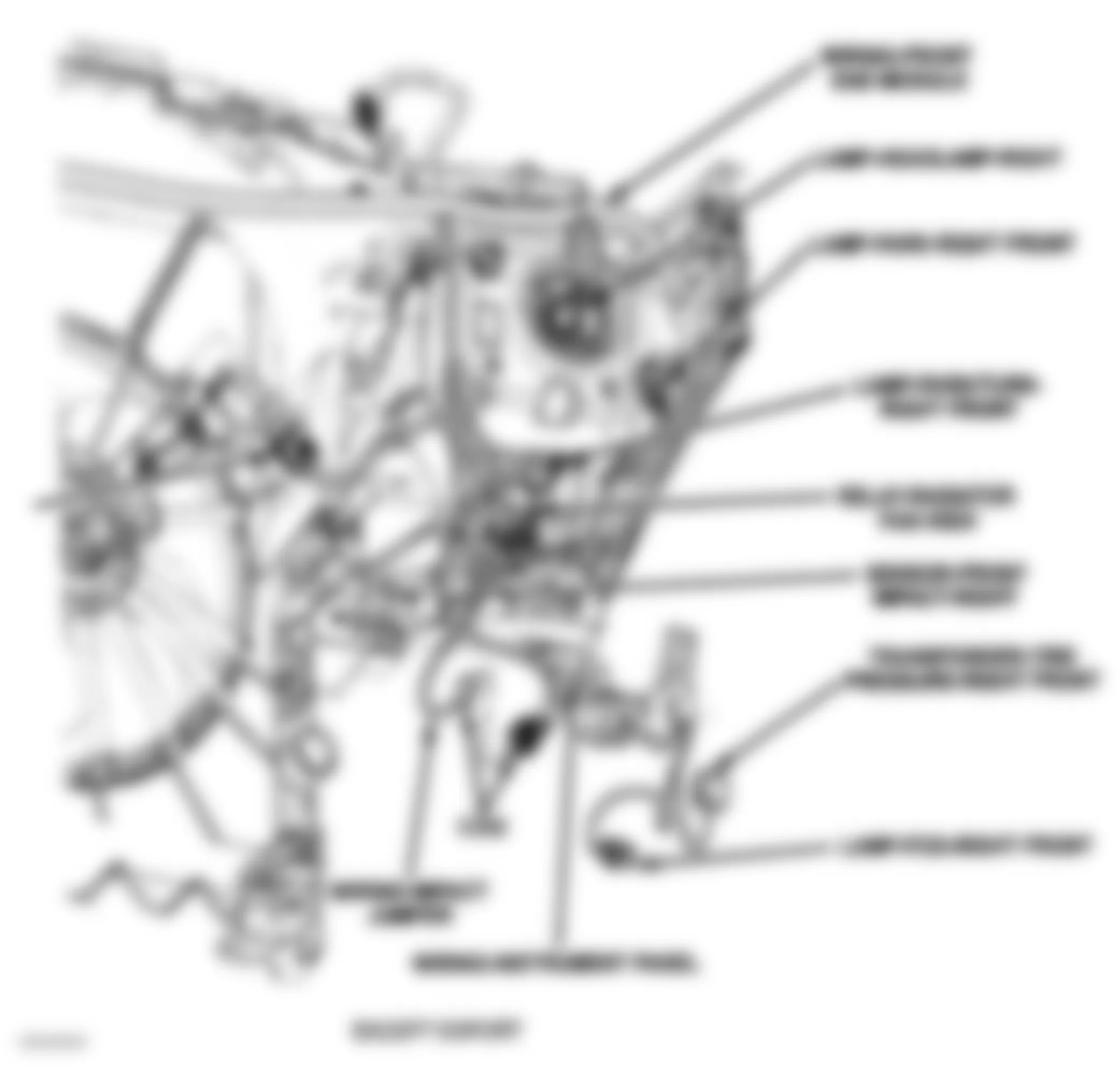 Dodge Nitro R/T 2007 - Component Locations -  Right Front Of Engine Compartment