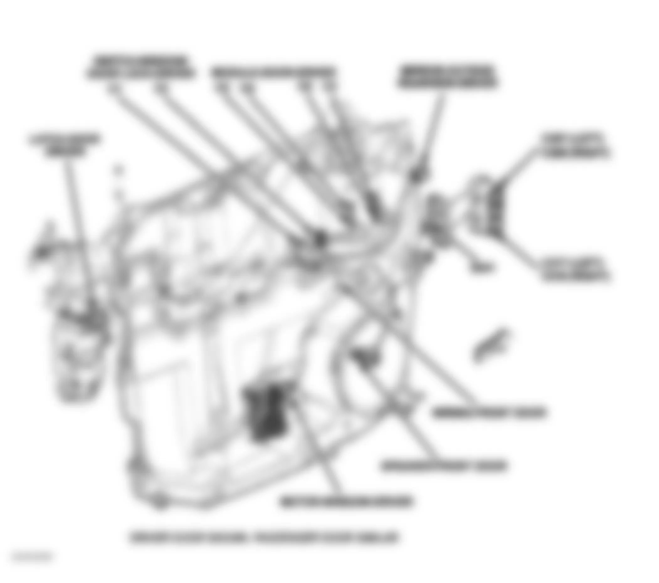 Dodge Nitro R/T 2007 - Component Locations -  Left Front Door (Right Front Similar)